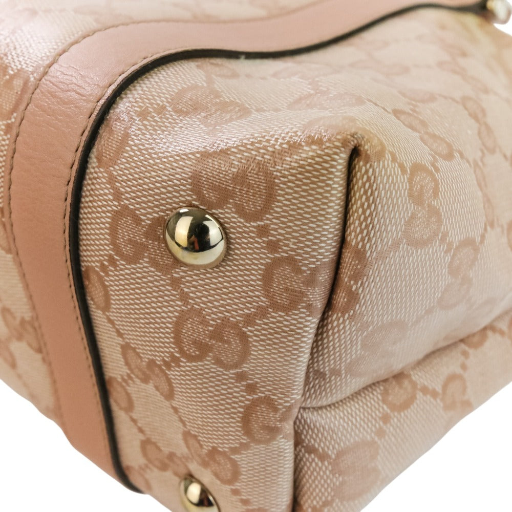 Gucci Abbey Line GG Crystal Canvas 2way Bag