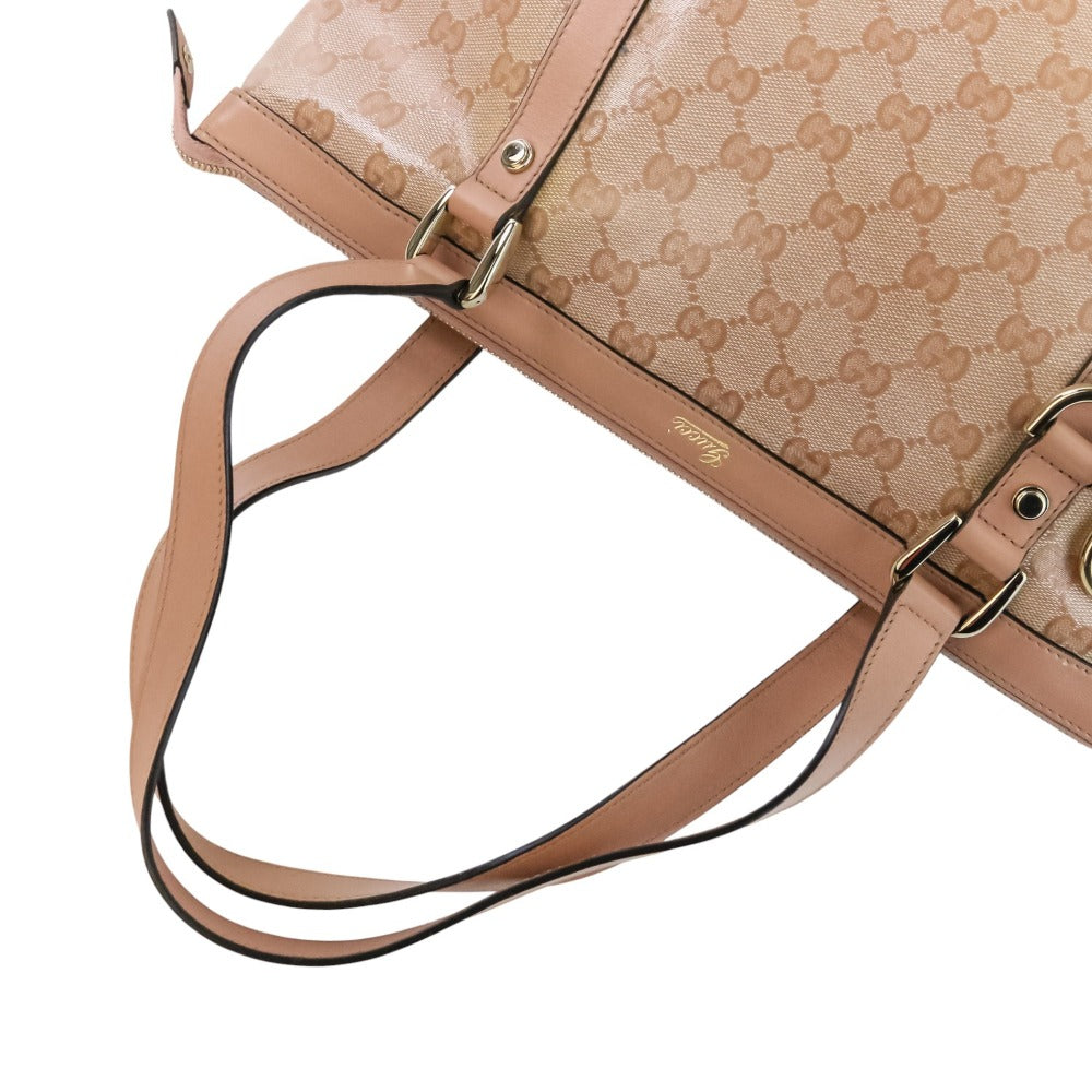 Gucci Abbey Line GG Crystal Canvas 2way Bag
