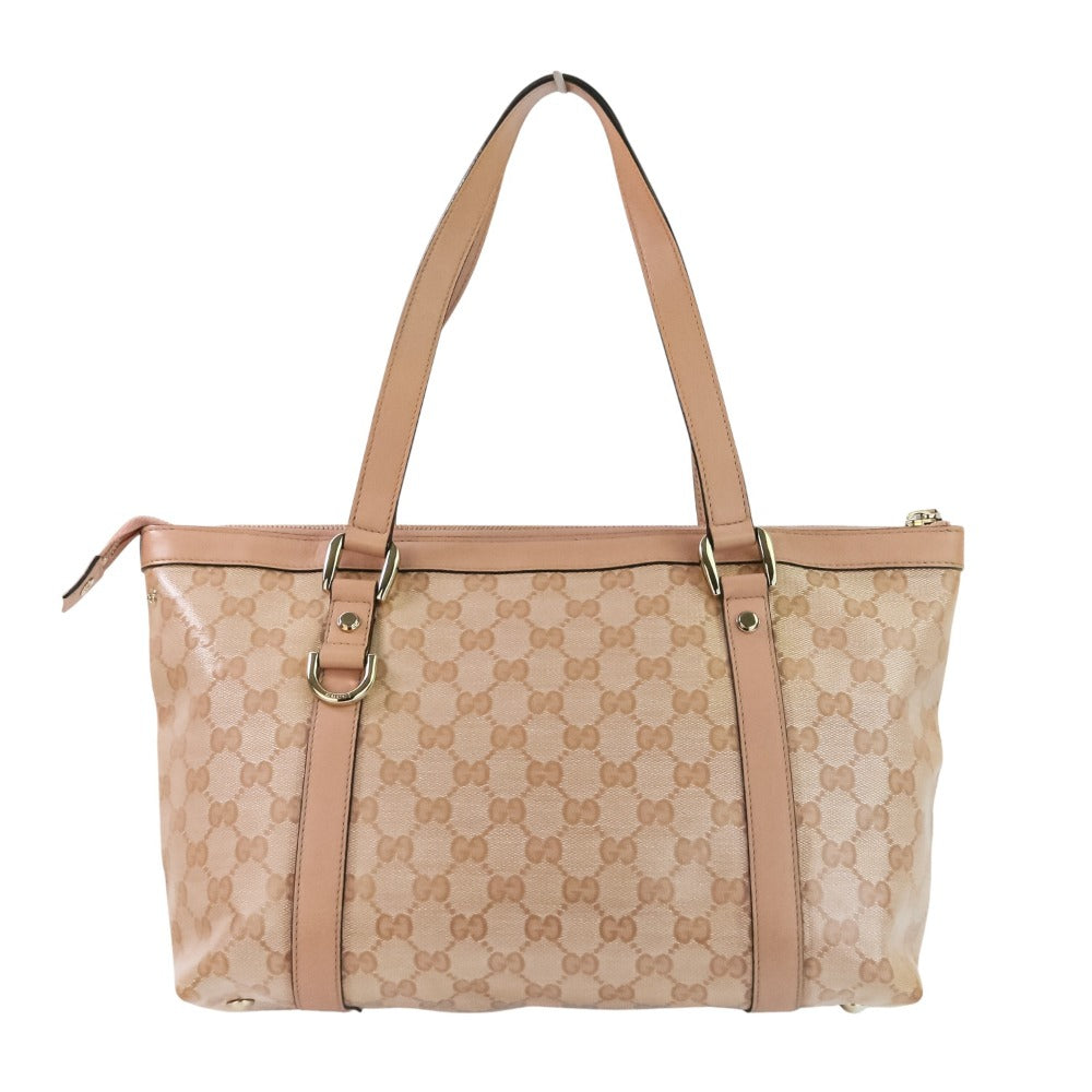 Gucci Abbey Line GG Crystal Canvas 2way Bag