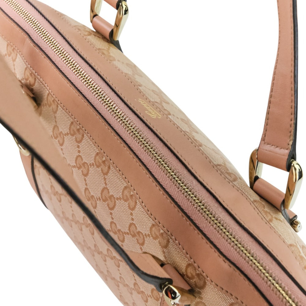 Gucci Abbey Line GG Crystal Canvas 2way Bag