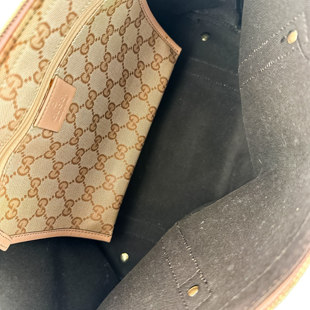 Gucci Abbey Line GG Crystal Canvas 2way Bag