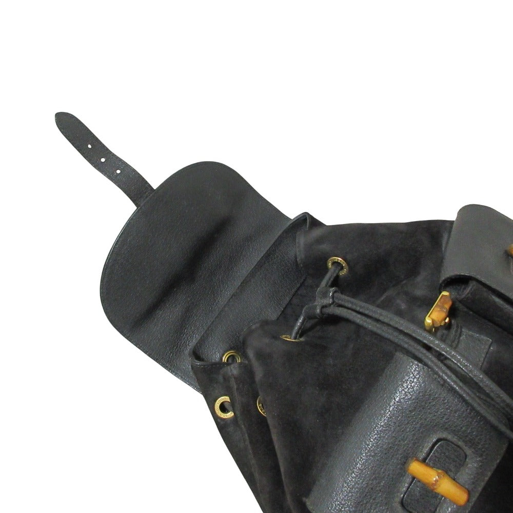 Gucci Bamboo Suede Backpack
