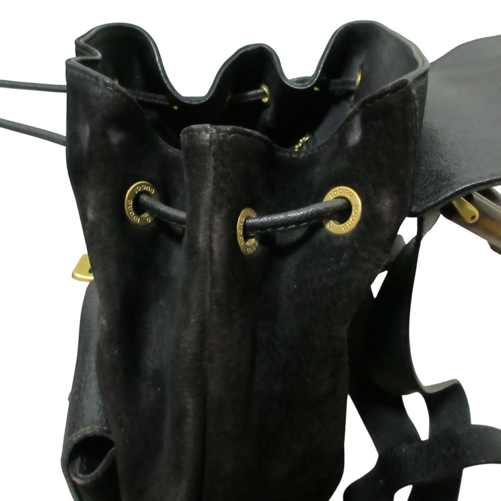 Gucci Bamboo Suede Backpack