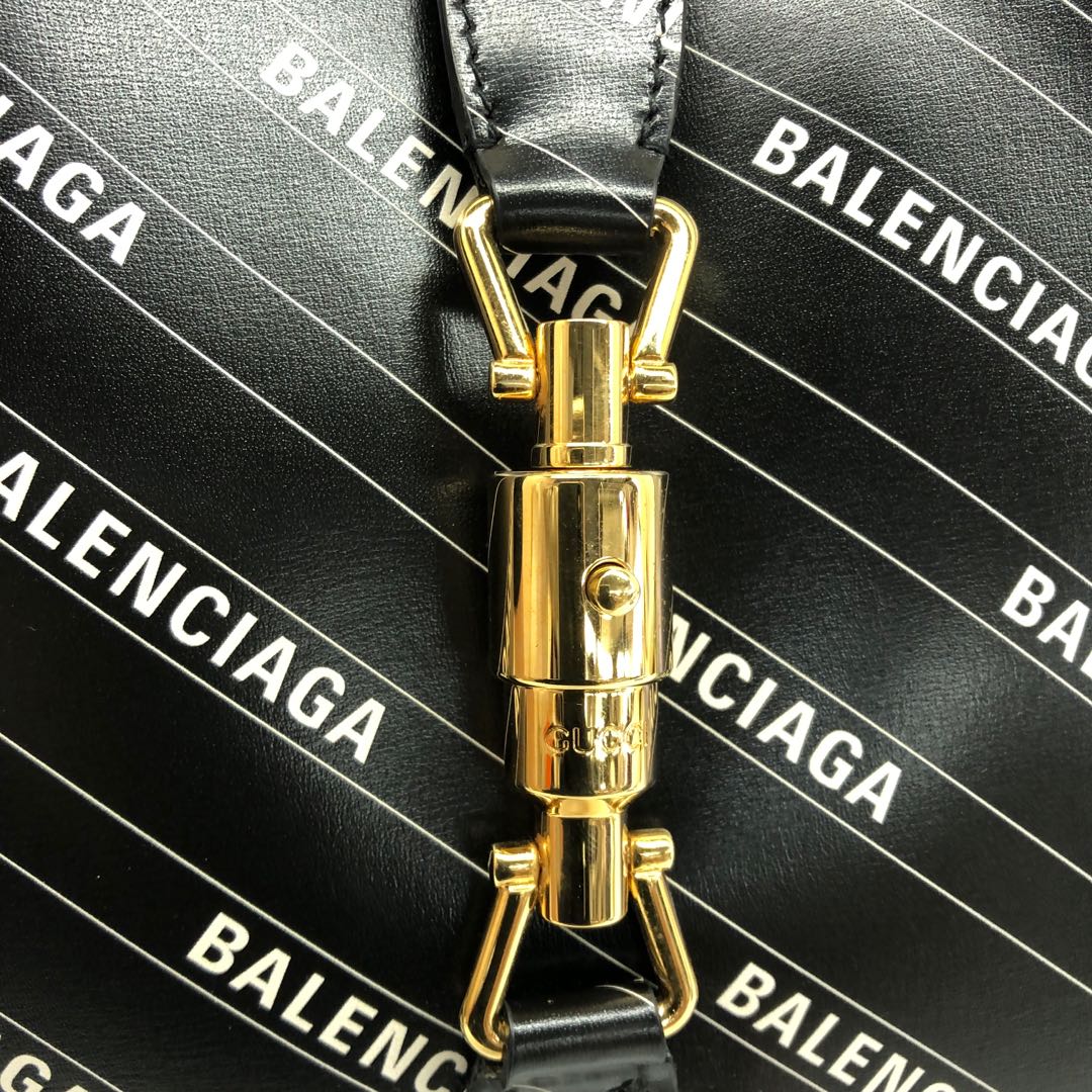 Gucci Balenciaga The Hacker Project Jackie 1961 Leather Shoulder Bag