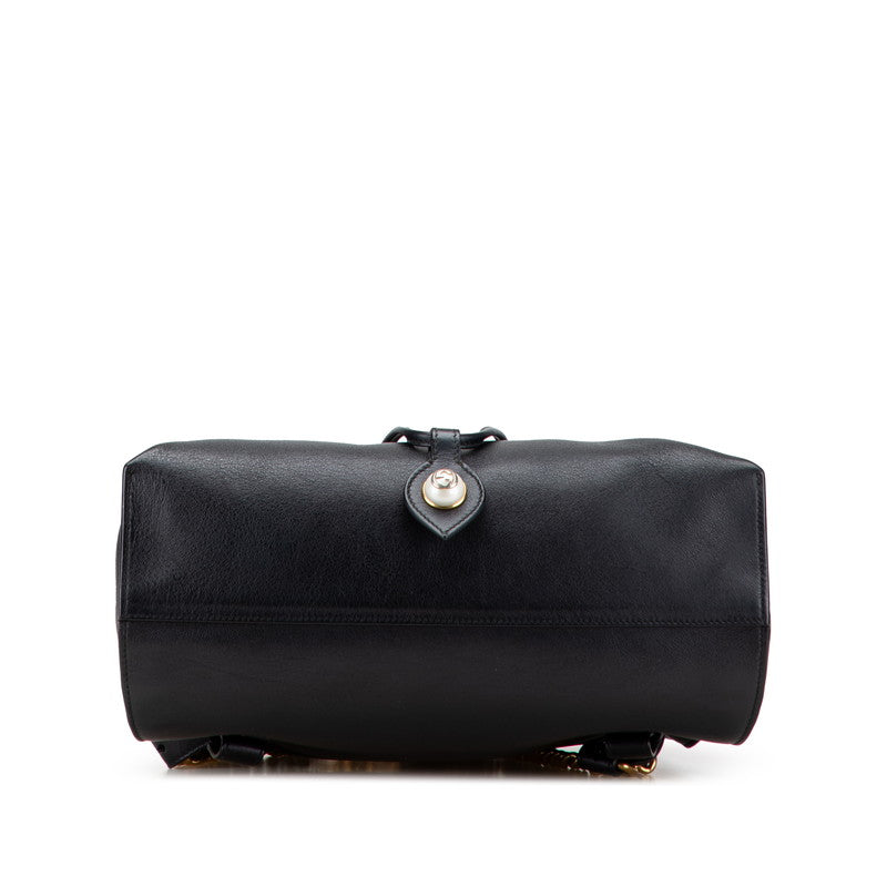 Gucci Animalié Tiger Head Leather Backpack