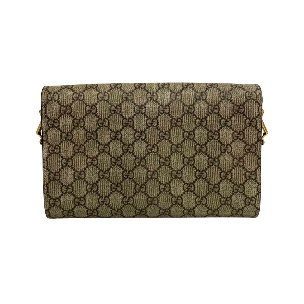 Gucci 1955 Horsebit GG Supreme Leather Shoulder Bag