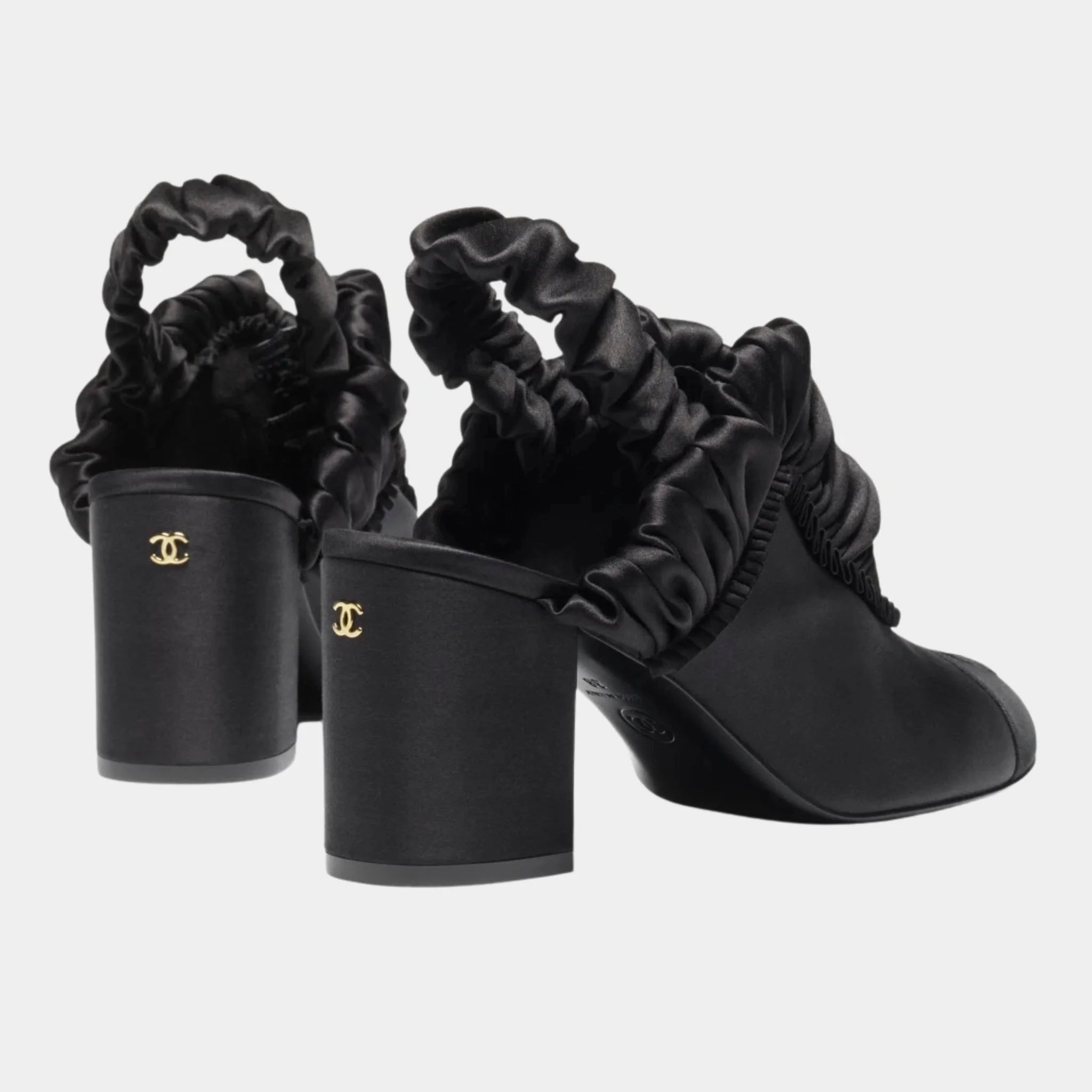 Slingbacks Silk Satin & Grosgrain