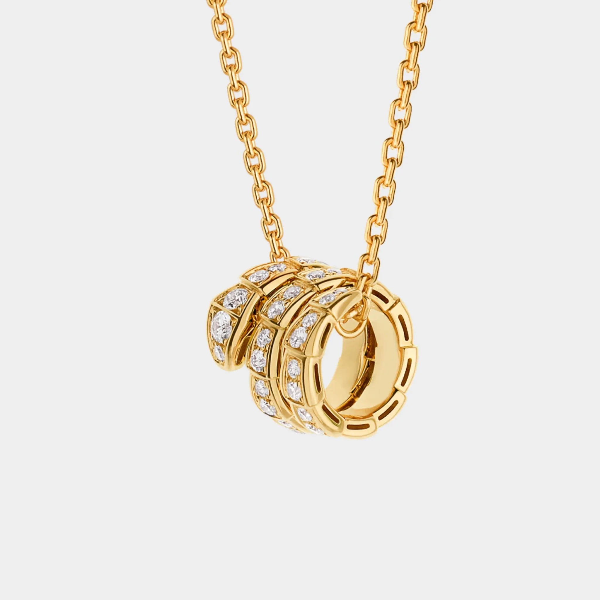 Serpenti Viper Diamond Pendant Necklace