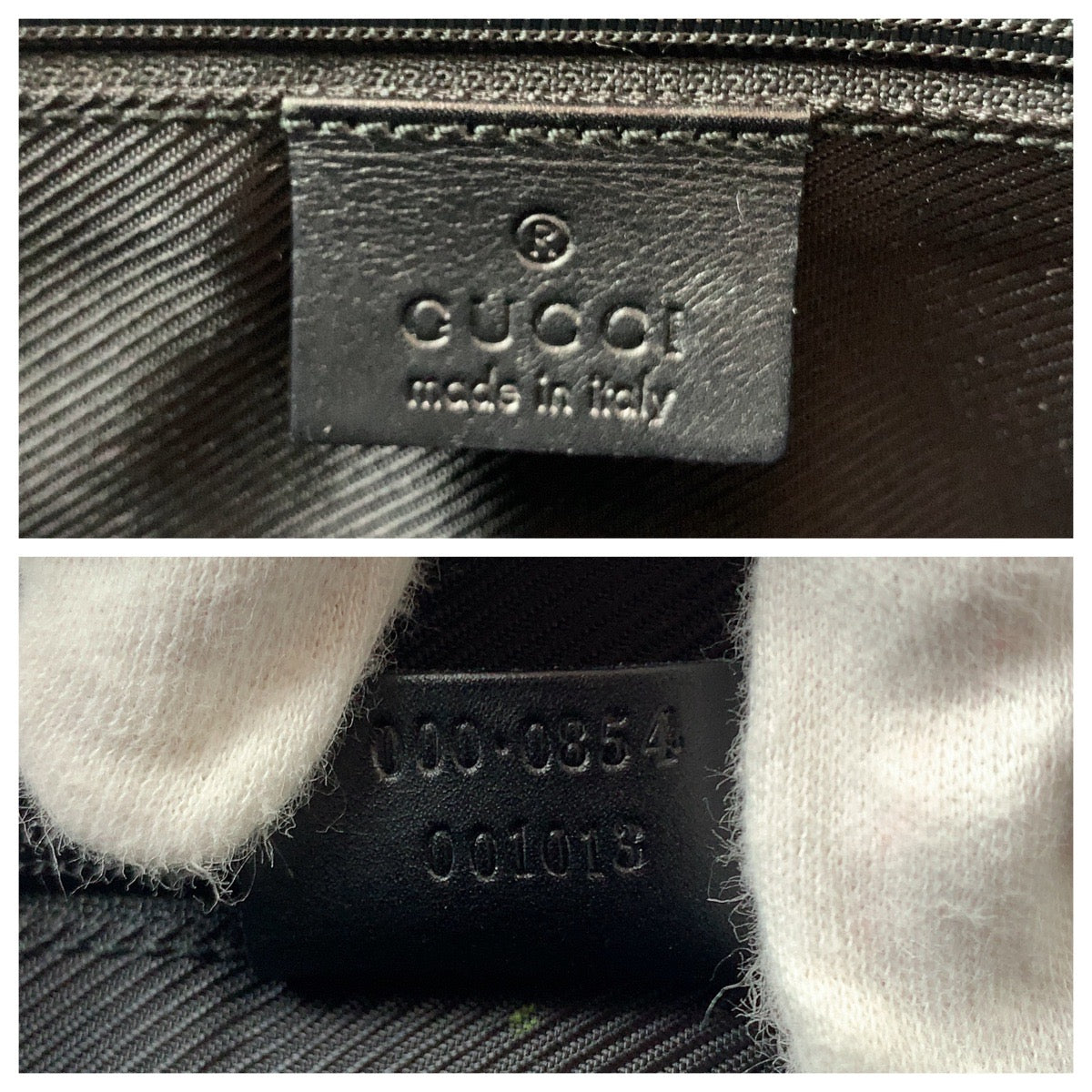 Gucci GG Canvas 2way bag Black 000 0854