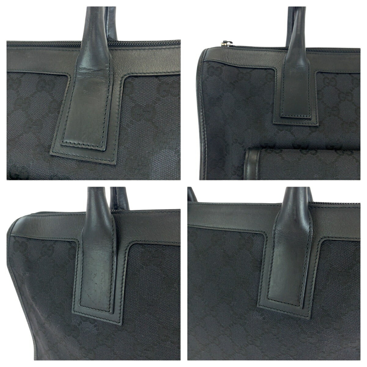 Gucci GG Canvas 2way bag Black 000 0854