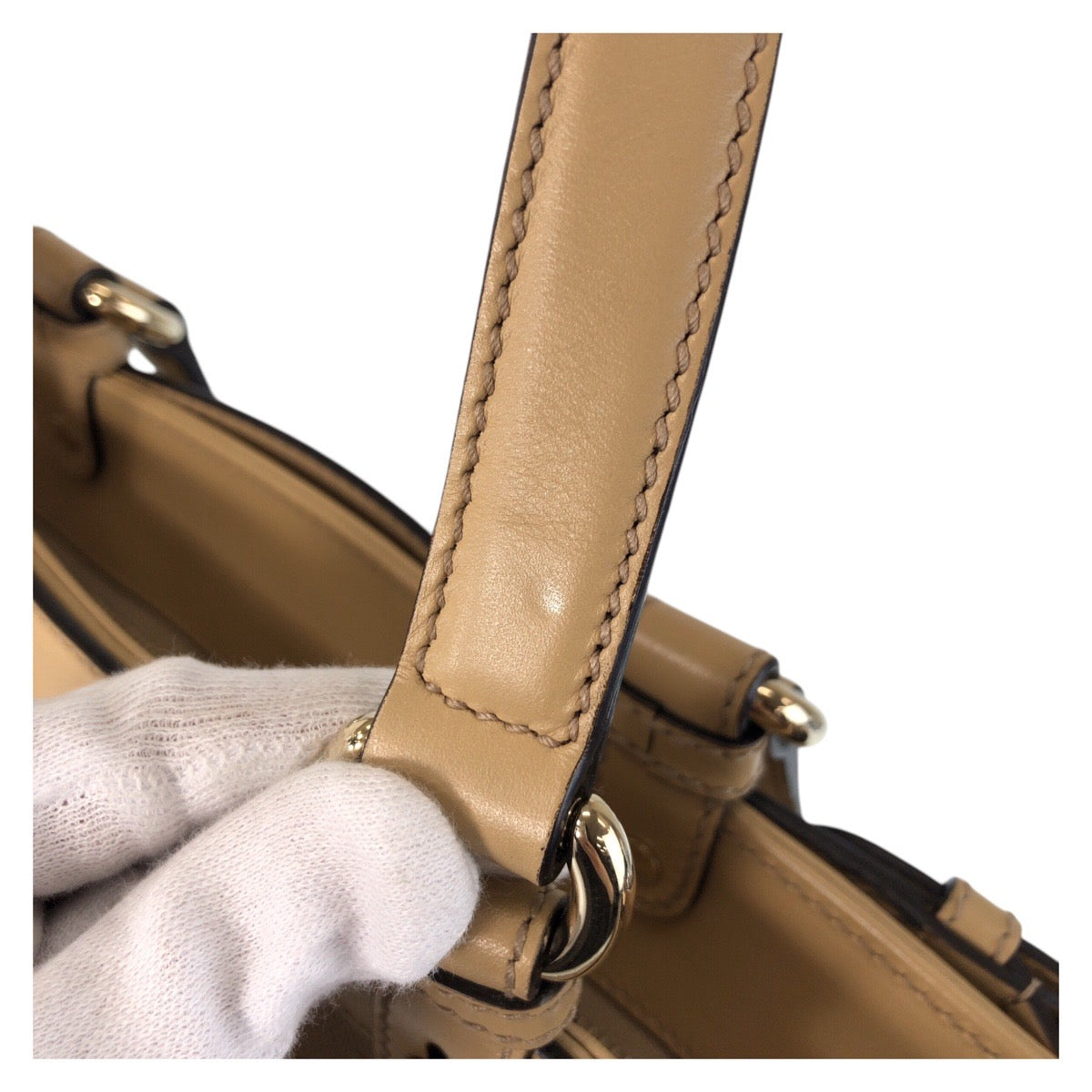 Gucci Canvas/Leather Diamante Bamboo 2way Bag 282312