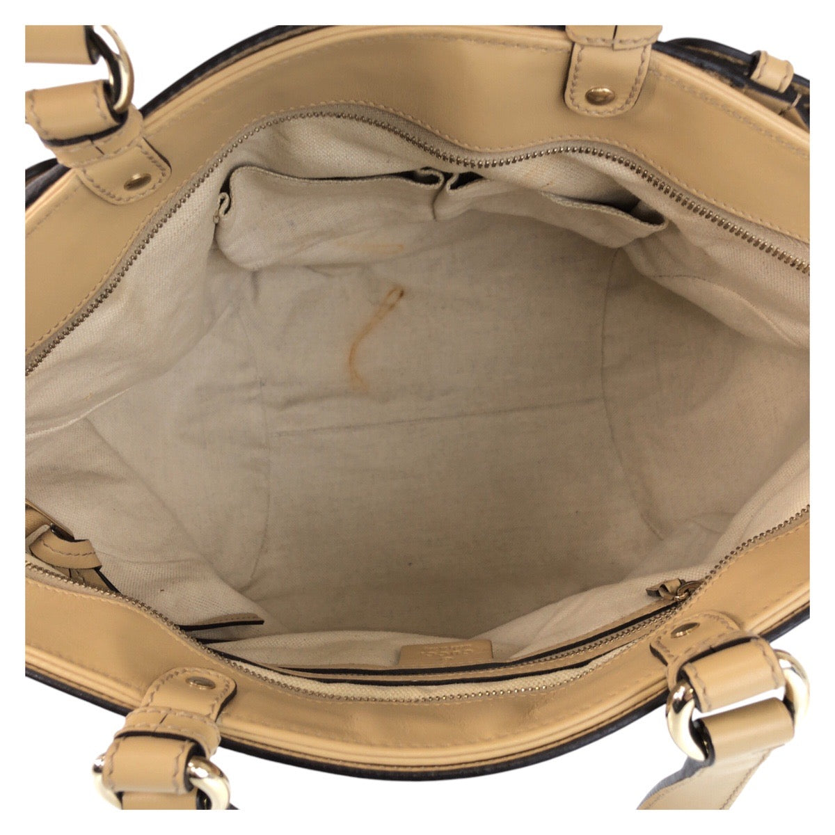 Gucci Canvas/Leather Diamante Bamboo 2way Bag 282312