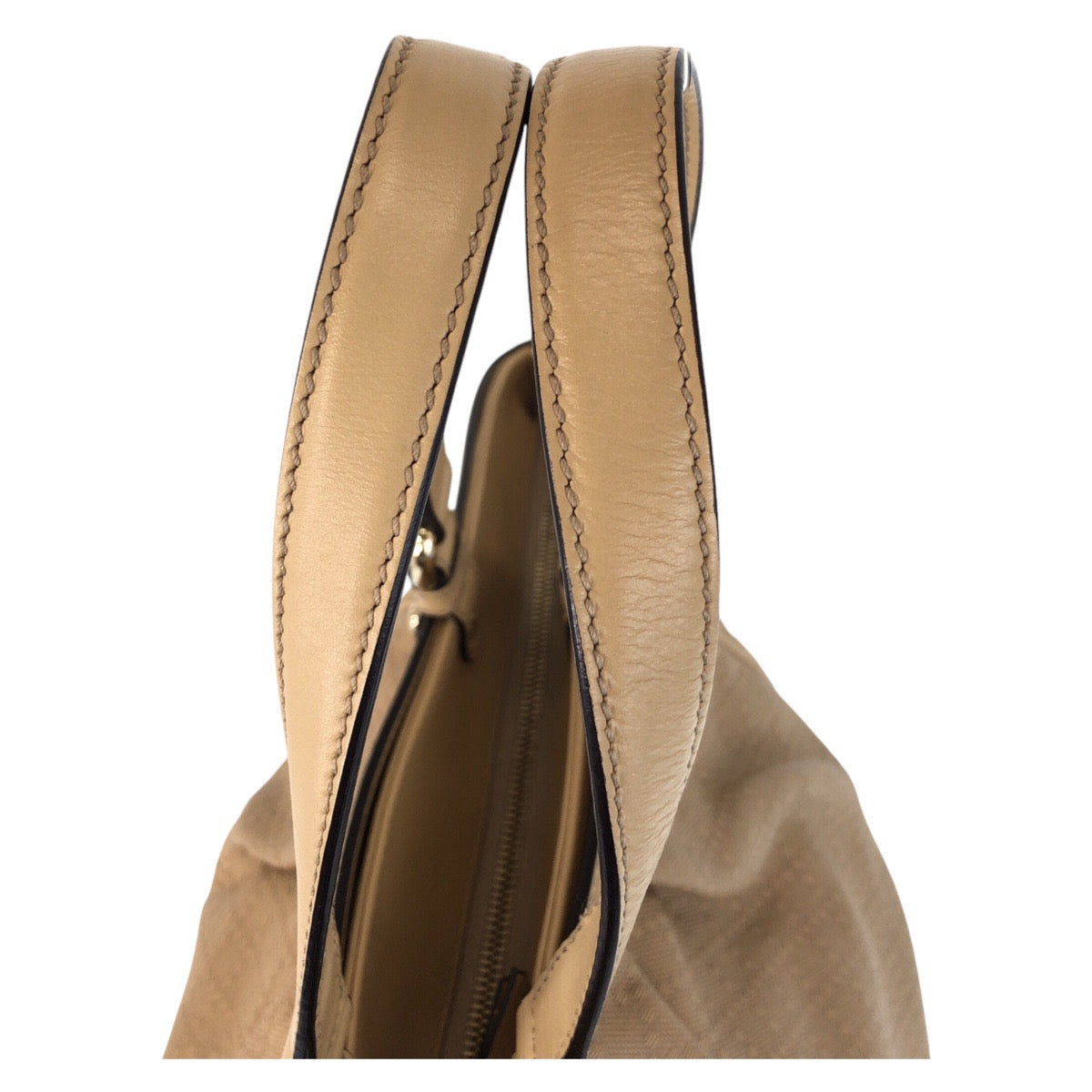 Gucci Canvas/Leather Diamante Bamboo 2way Bag 282312