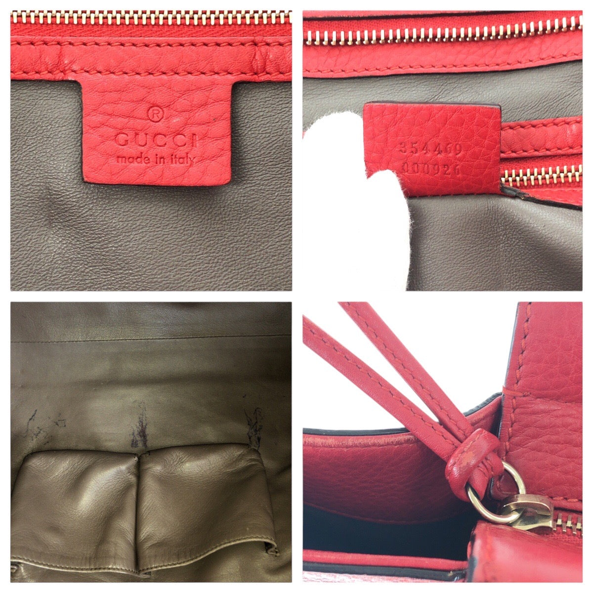 Gucci Bamboo Leather 2way Bag