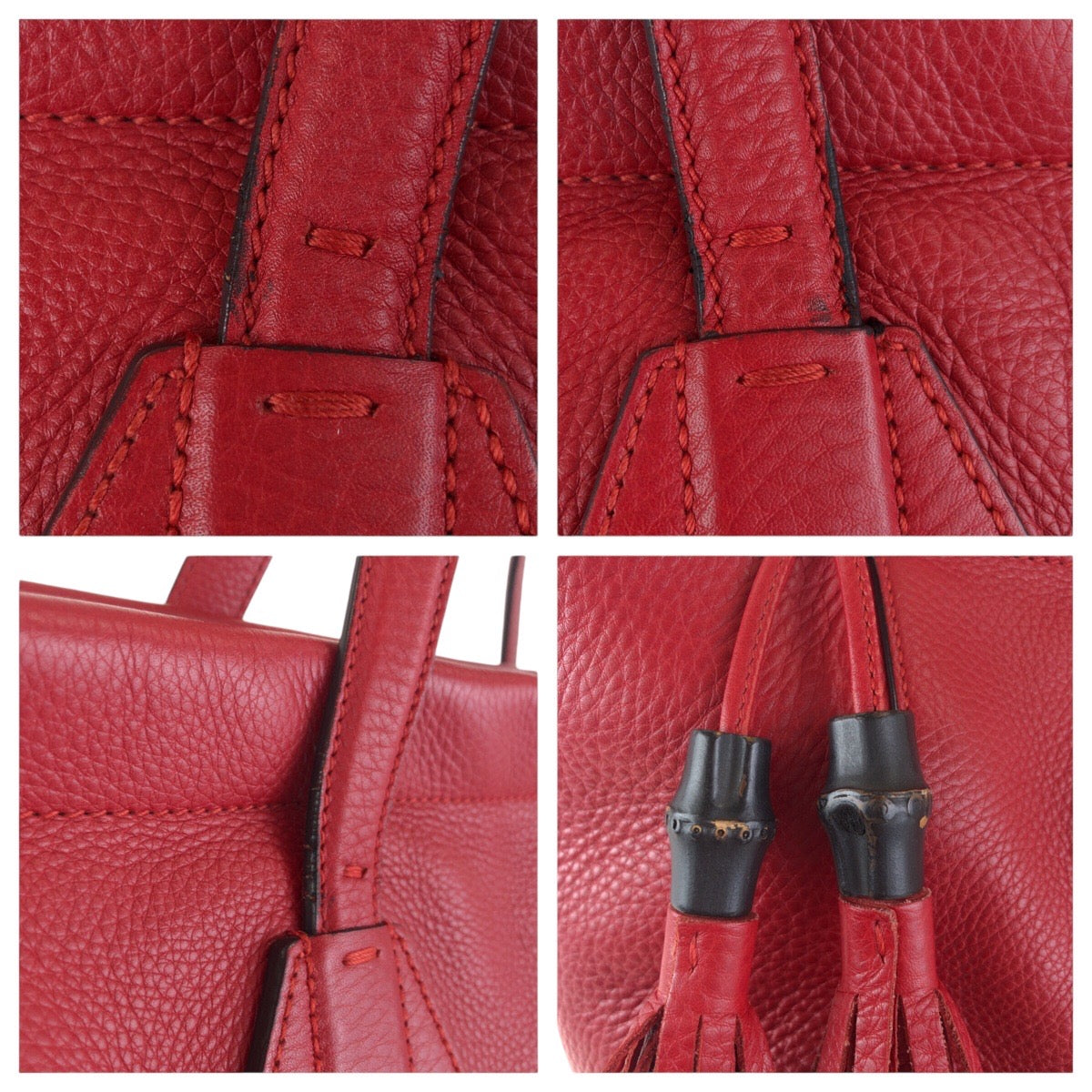 Gucci Bamboo Leather 2way Bag