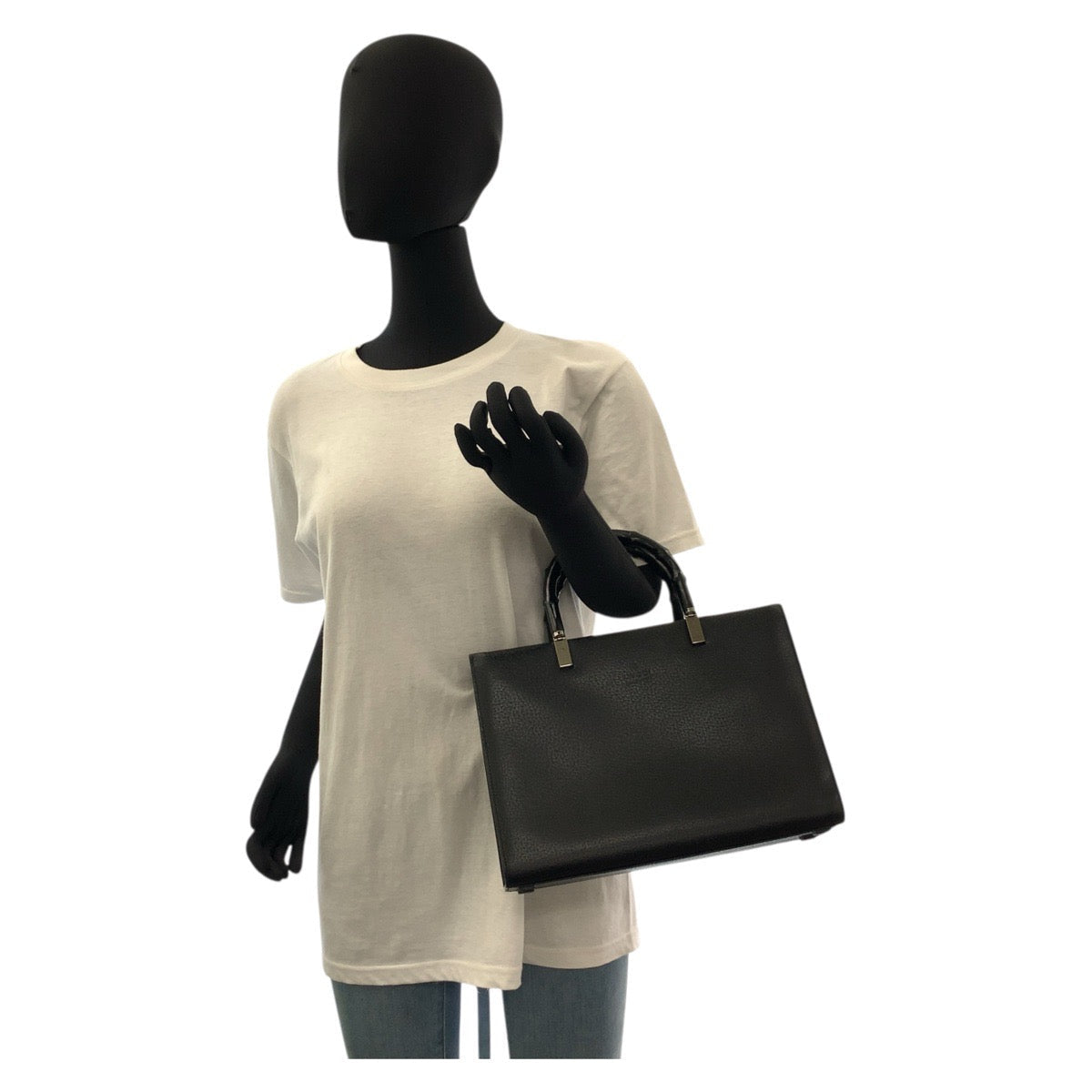 Gucci Bamboo Leather 2way Bag