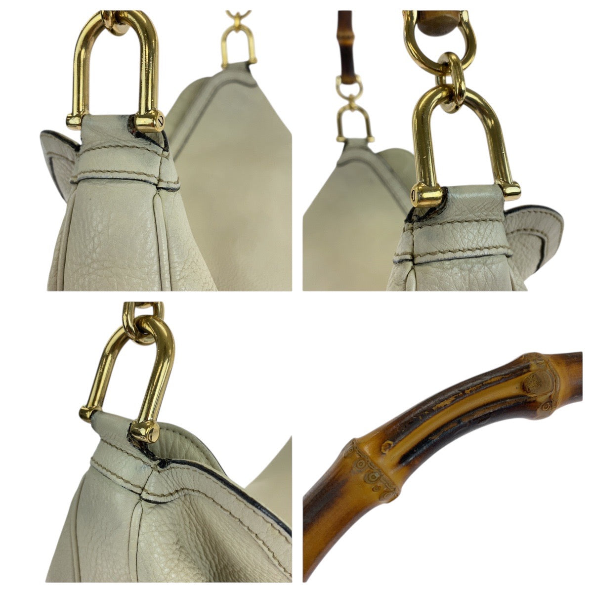 Gucci Bamboo Leather 2way Bag