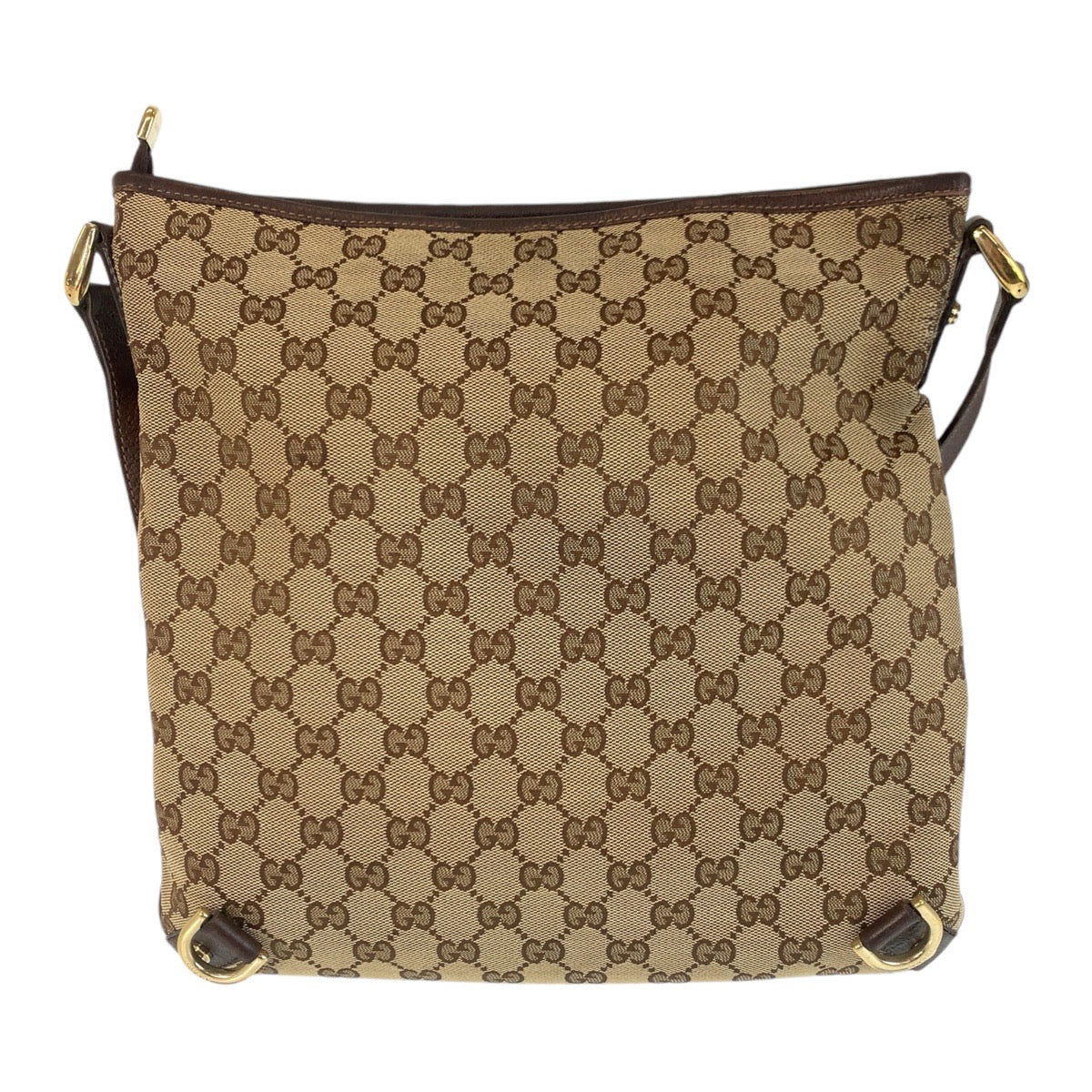 Gucci Abbey GG Canvas Leather Shoulder Bag