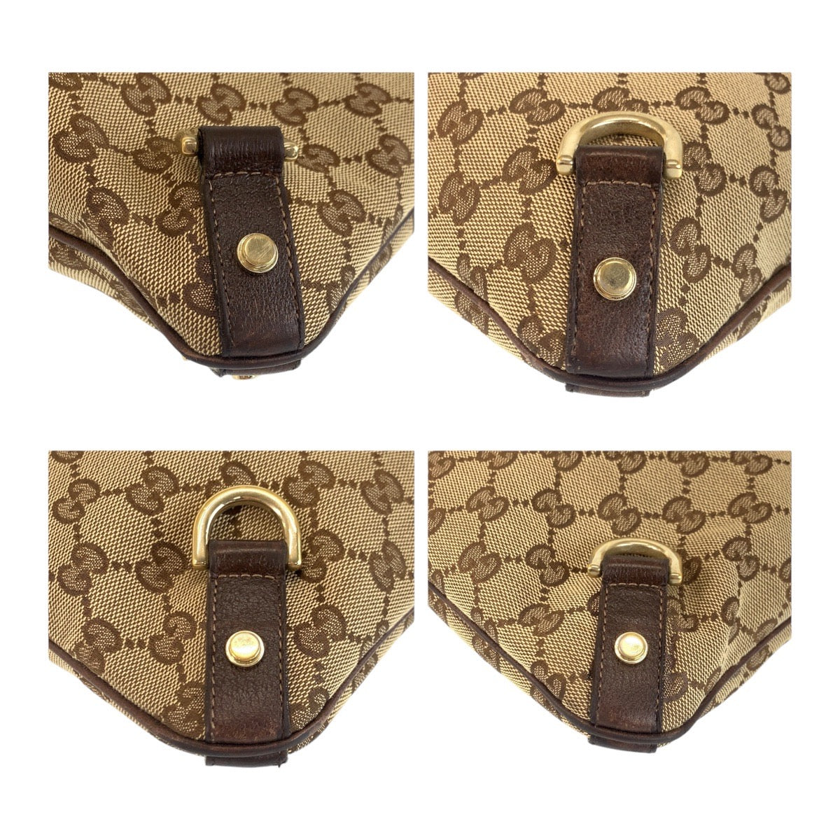 Gucci Abbey GG Canvas Leather Shoulder Bag