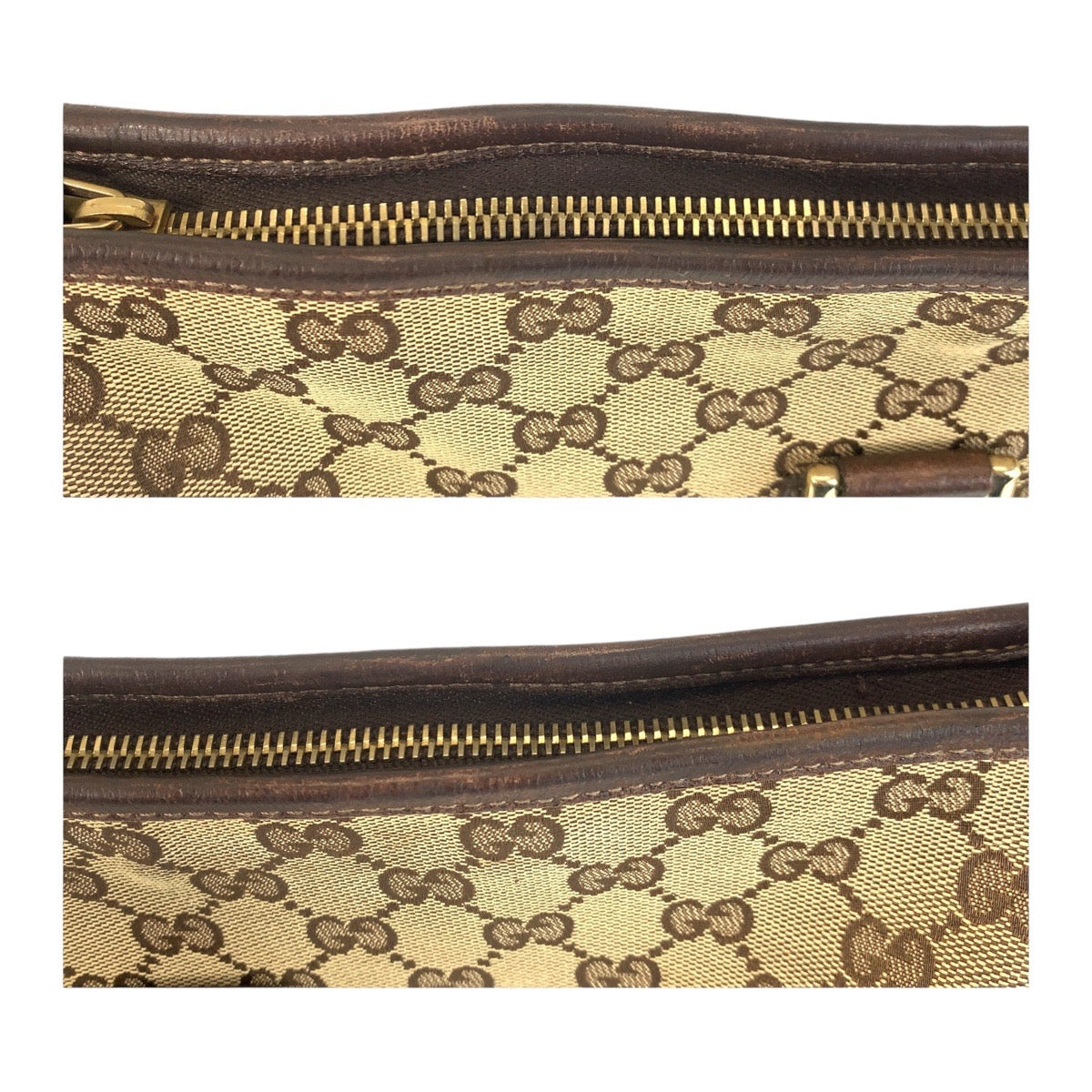 Gucci Abbey GG Canvas Leather Shoulder Bag