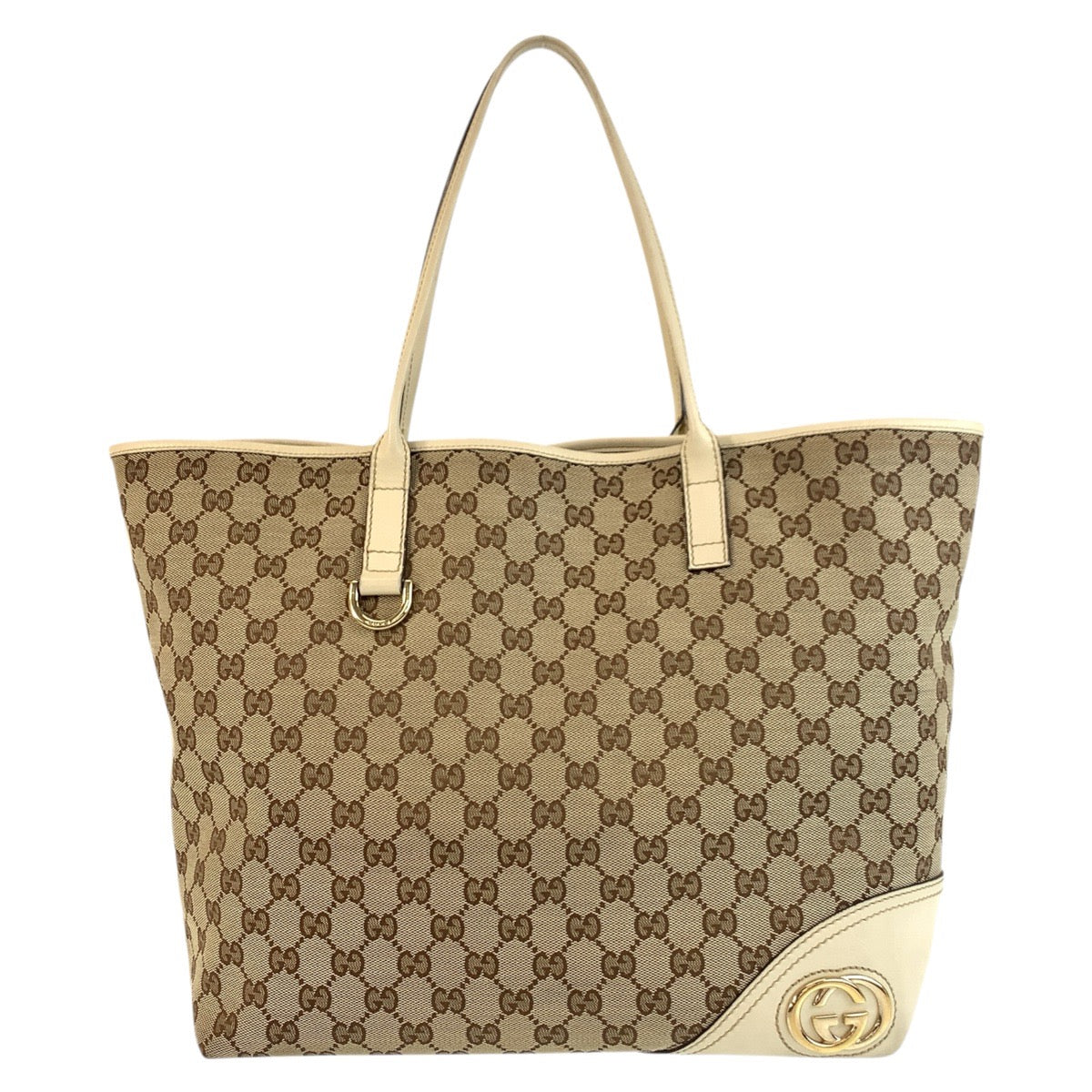 Gucci Abbey New Britt GG Canvas Tote Bag