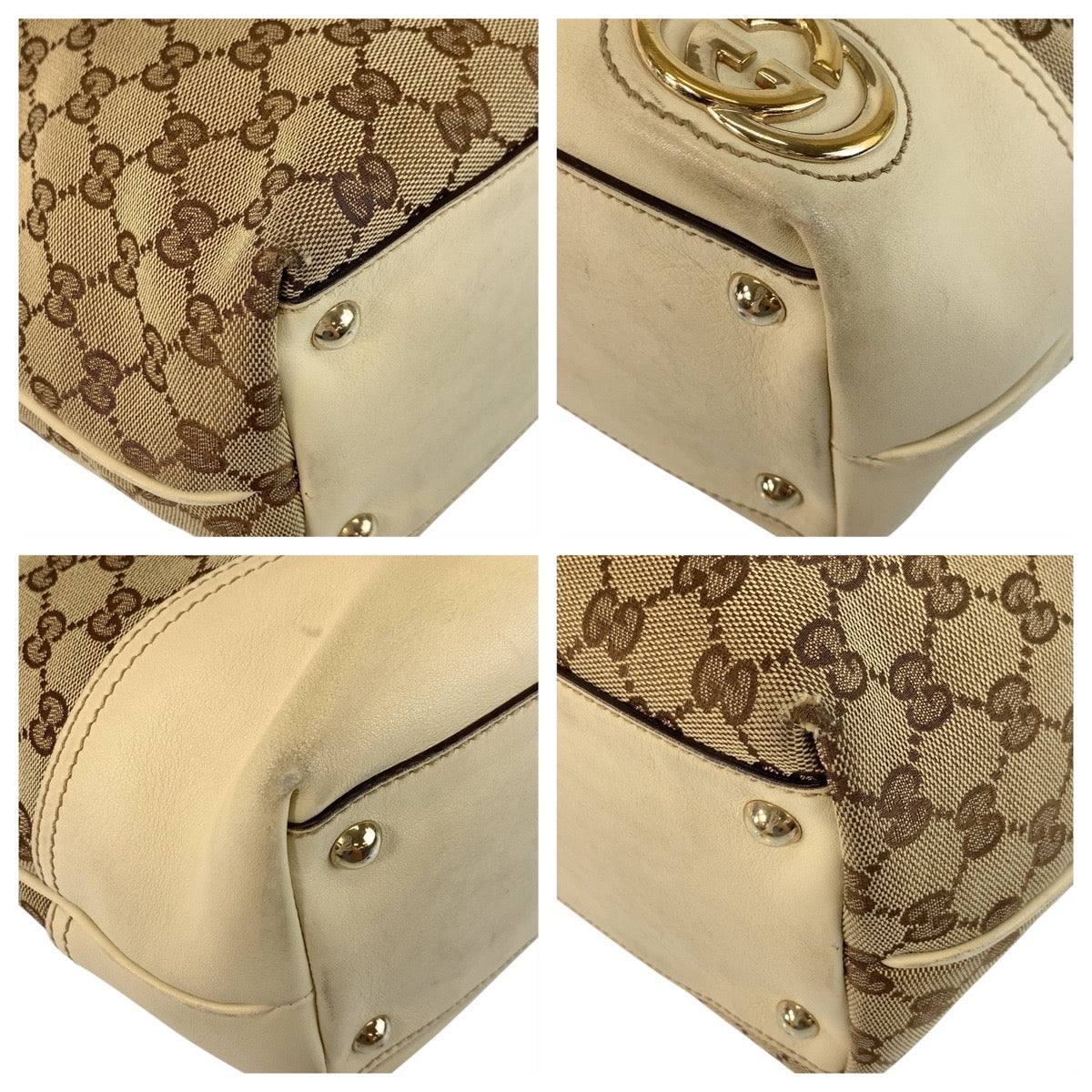 Gucci Abbey New Britt GG Canvas Tote Bag