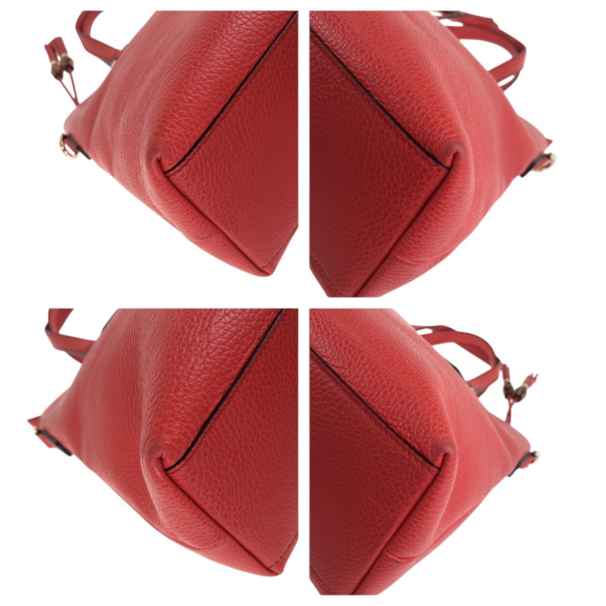 Gucci Bamboo Tassel Leather 2way Bag