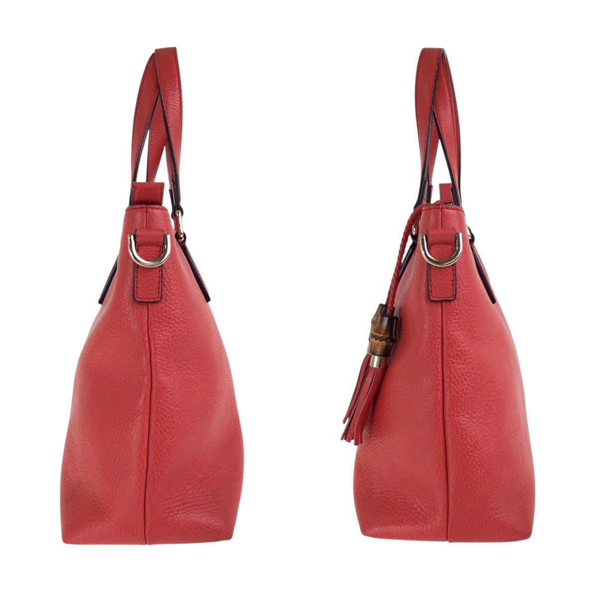 Gucci Bamboo Tassel Leather 2way Bag