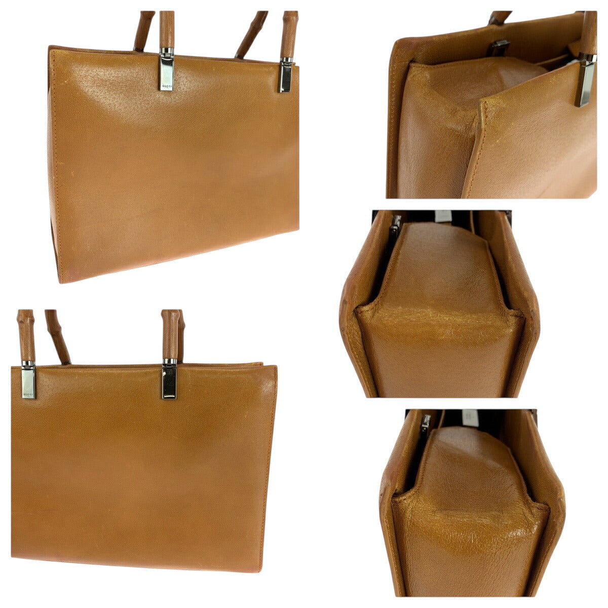 Gucci Bamboo Leather 2way Handbag