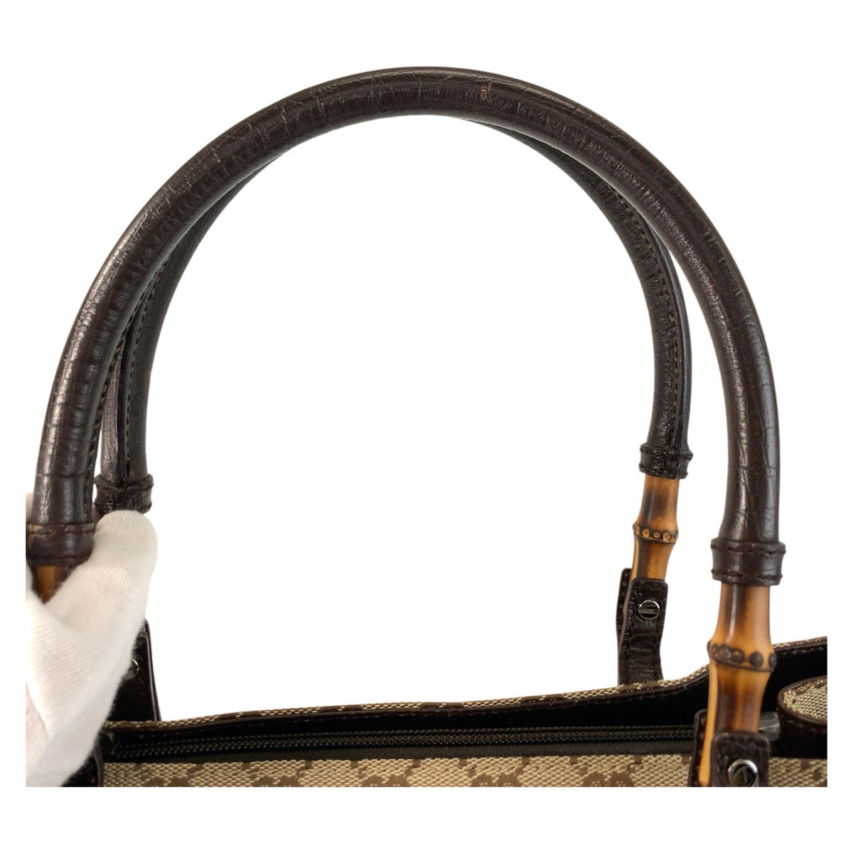 Gucci Bamboo GG Canvas 2way Bag