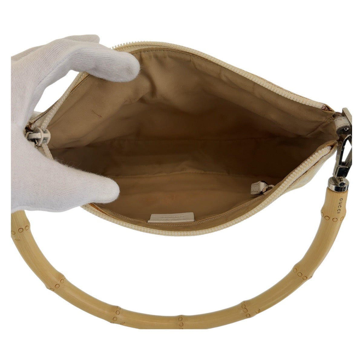 Gucci Bamboo GG Canvas 2way Shoulder Bag