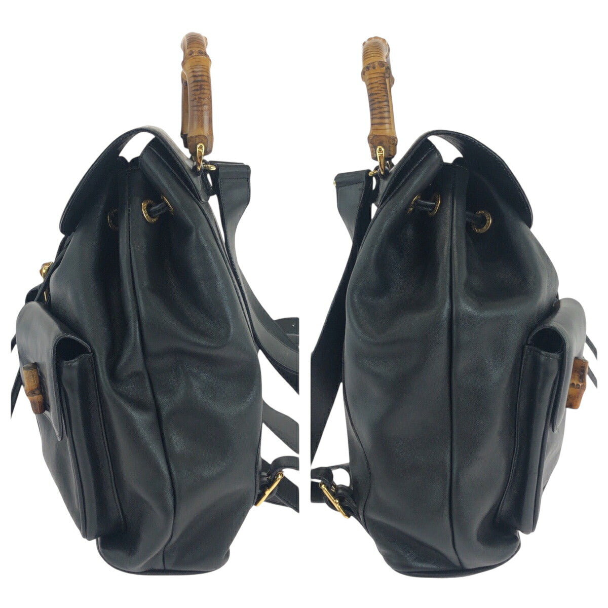 Gucci Bamboo Leather Backpack