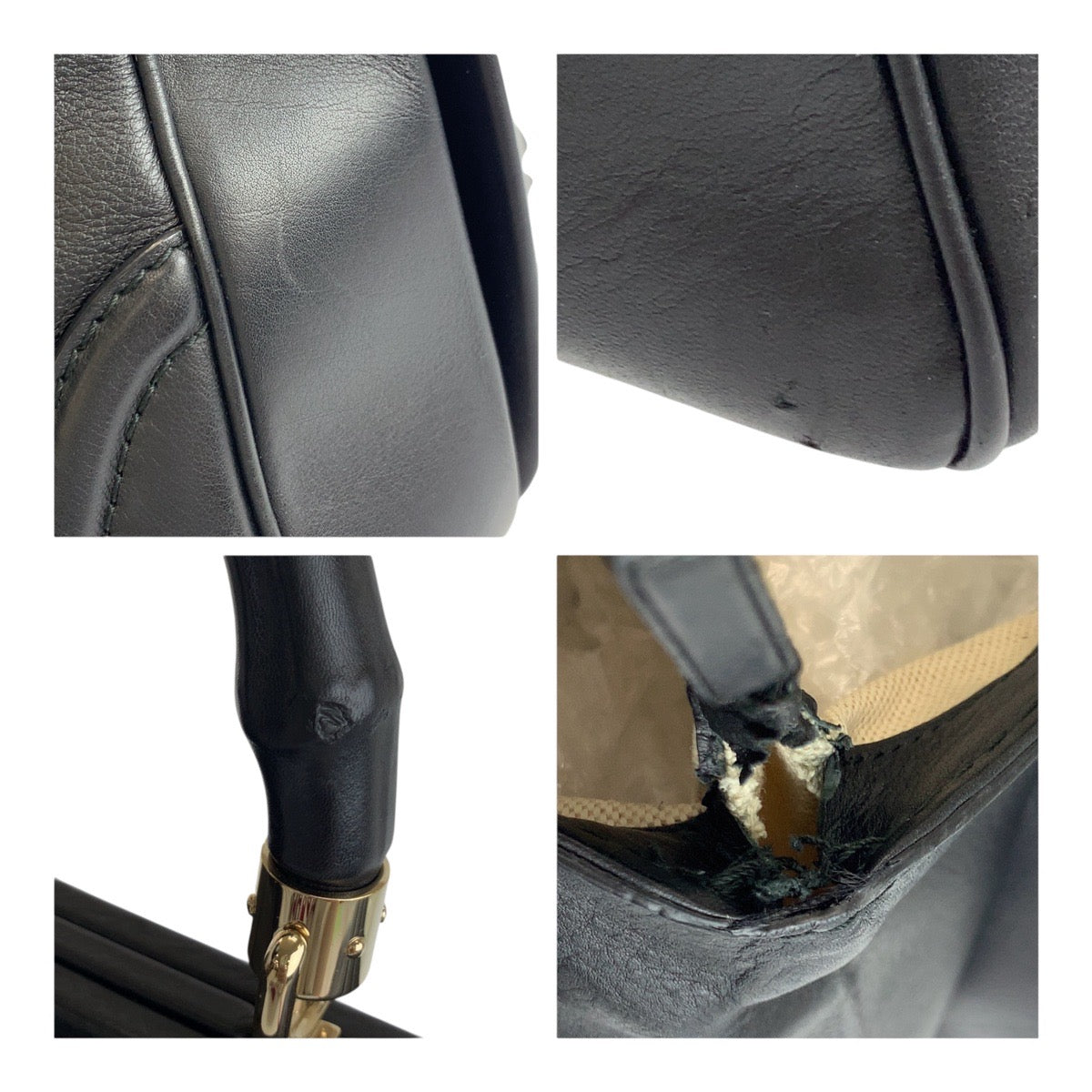 Gucci Bamboo Leather Handbag