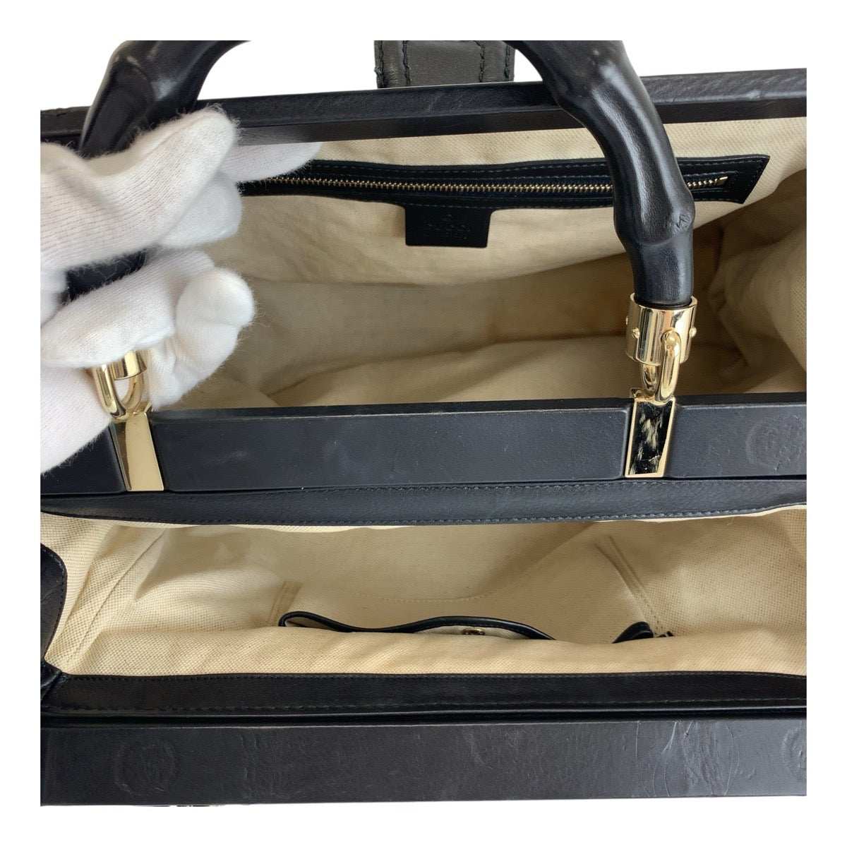 Gucci Bamboo Leather Handbag