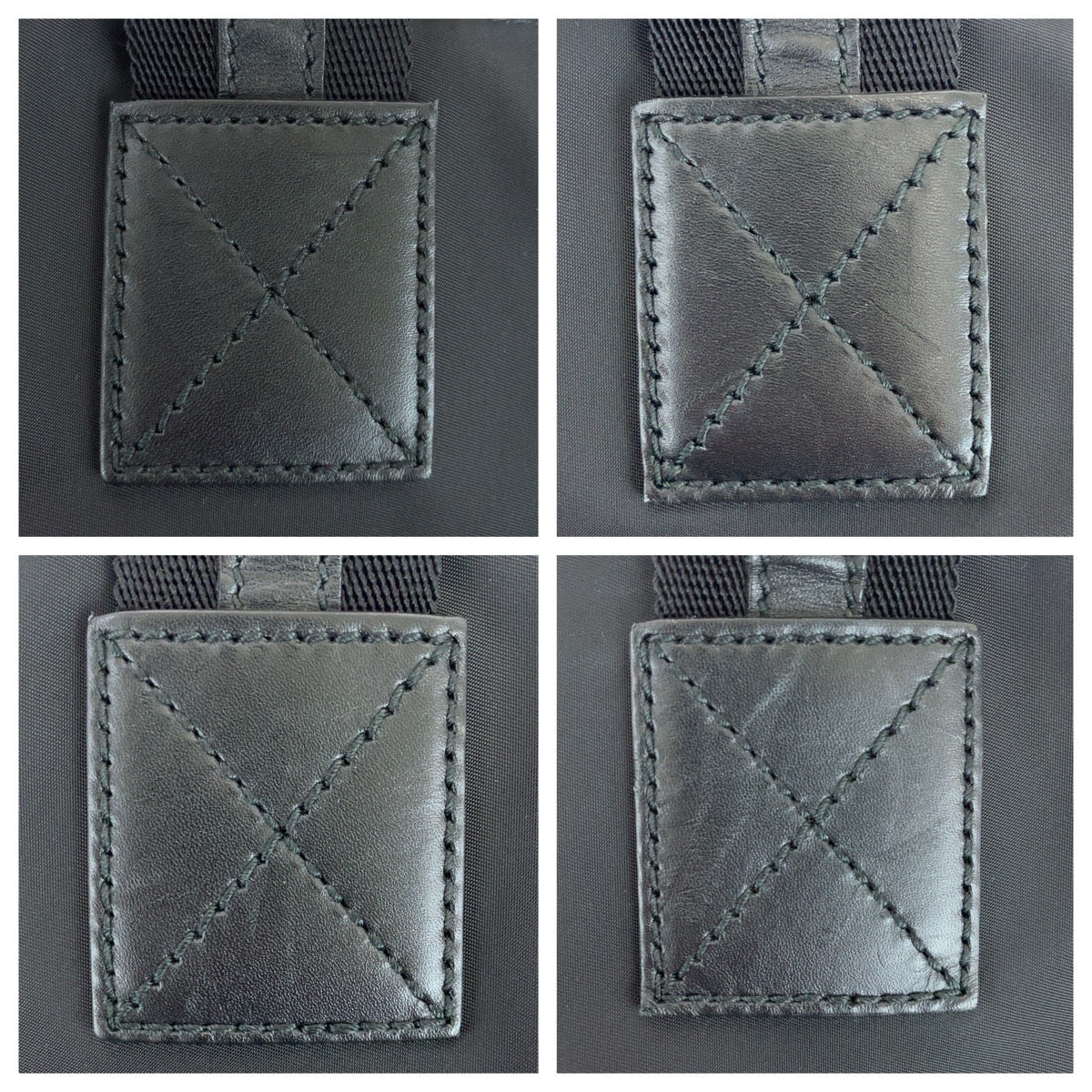 Gucci Diamante Shearling Line Nylon Leather 2way Bag