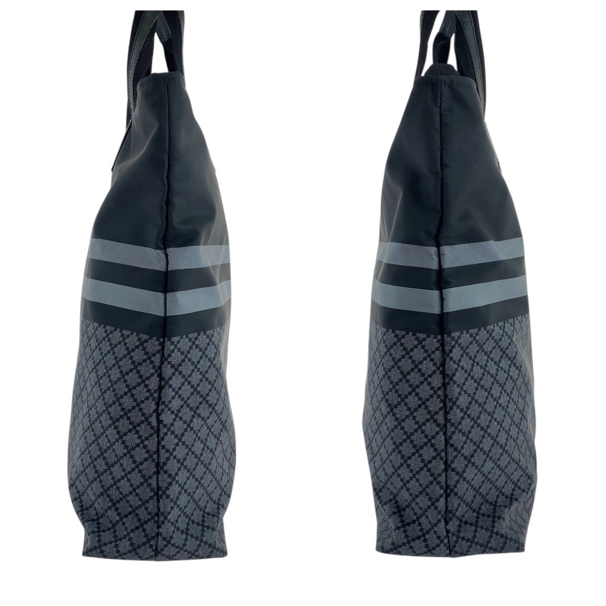 Gucci Diamante Shearling Line Nylon Leather 2way Bag