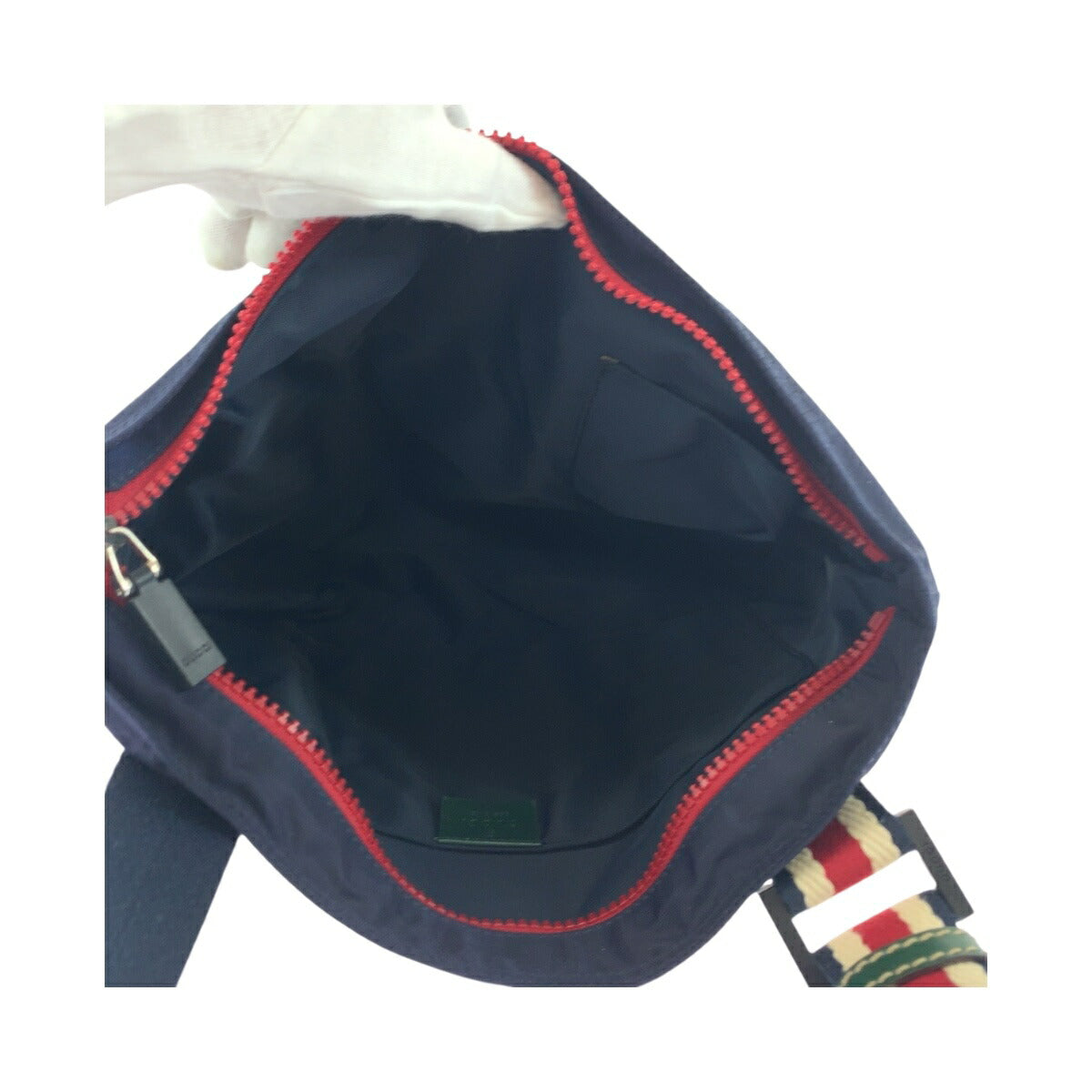 Gucci Crest Nylon Shoulder Bag