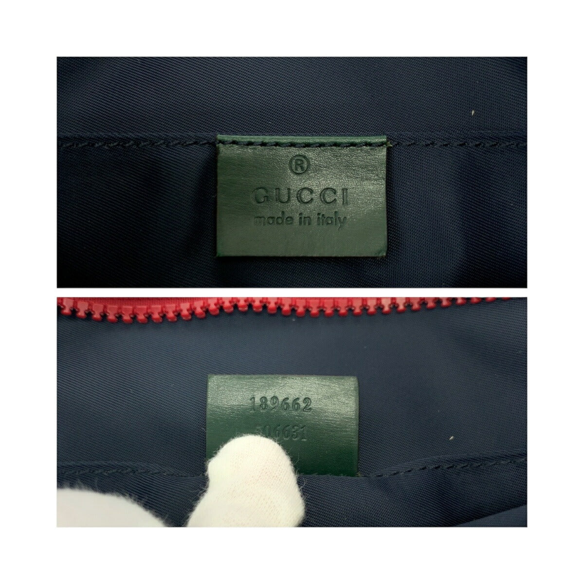 Gucci Crest Nylon Shoulder Bag