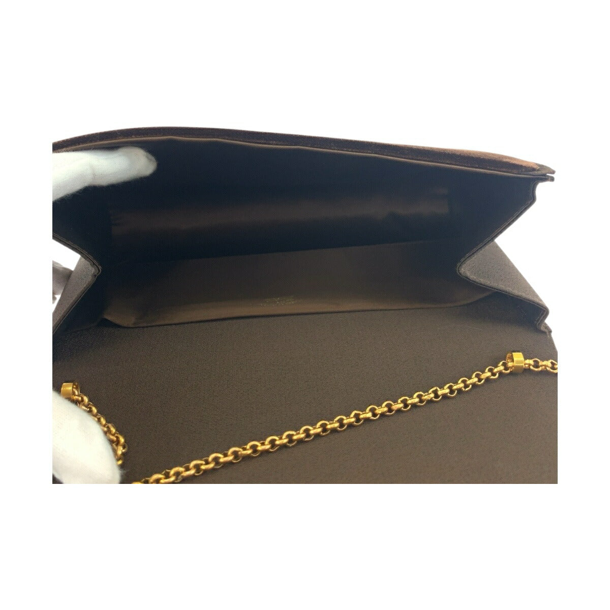 Gucci Double G Velour Shoulder Bag