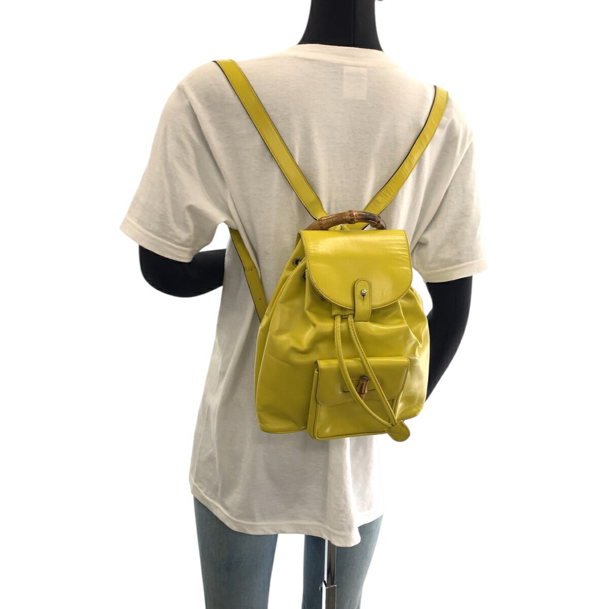 Gucci Bamboo Leather Backpack