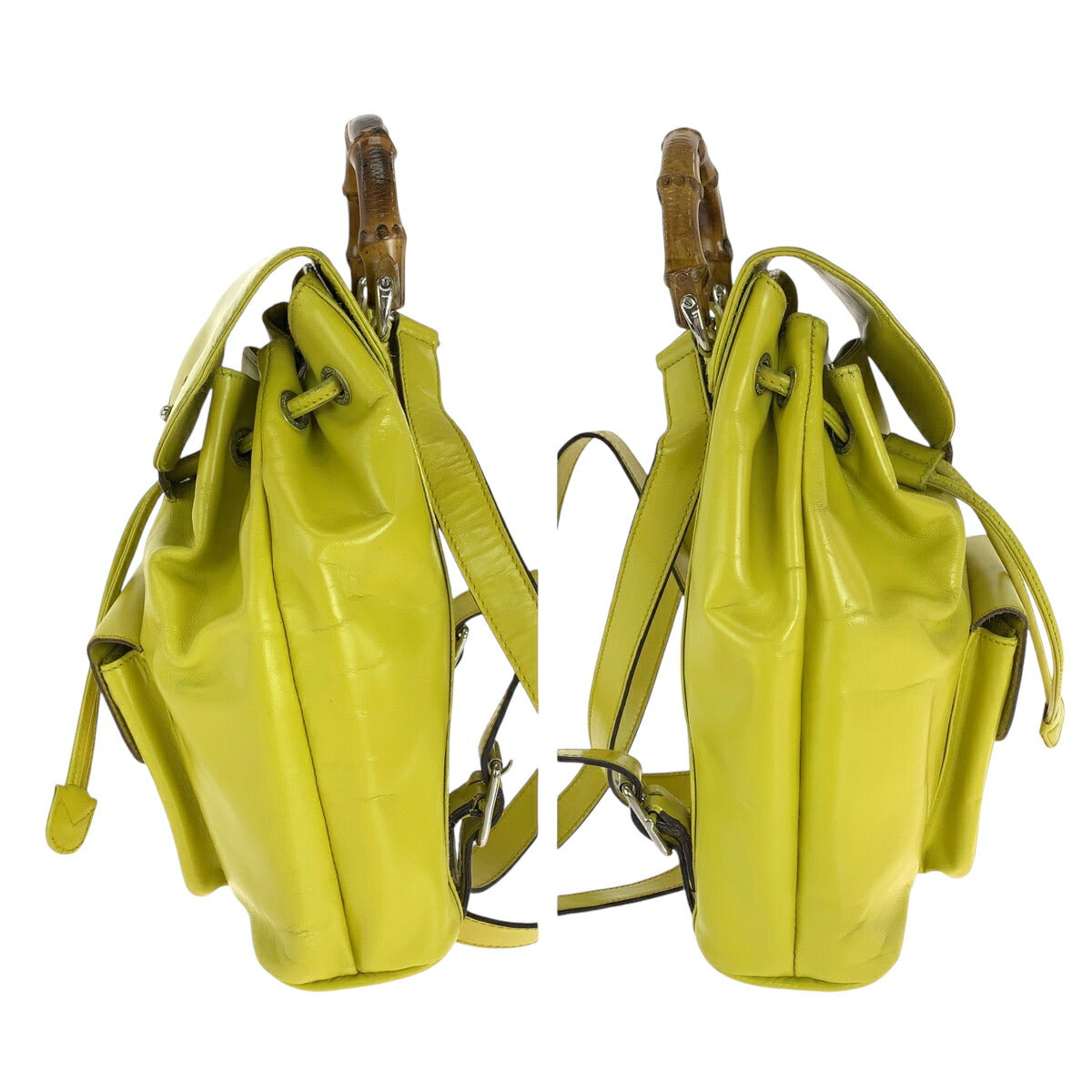 Gucci Bamboo Leather Backpack