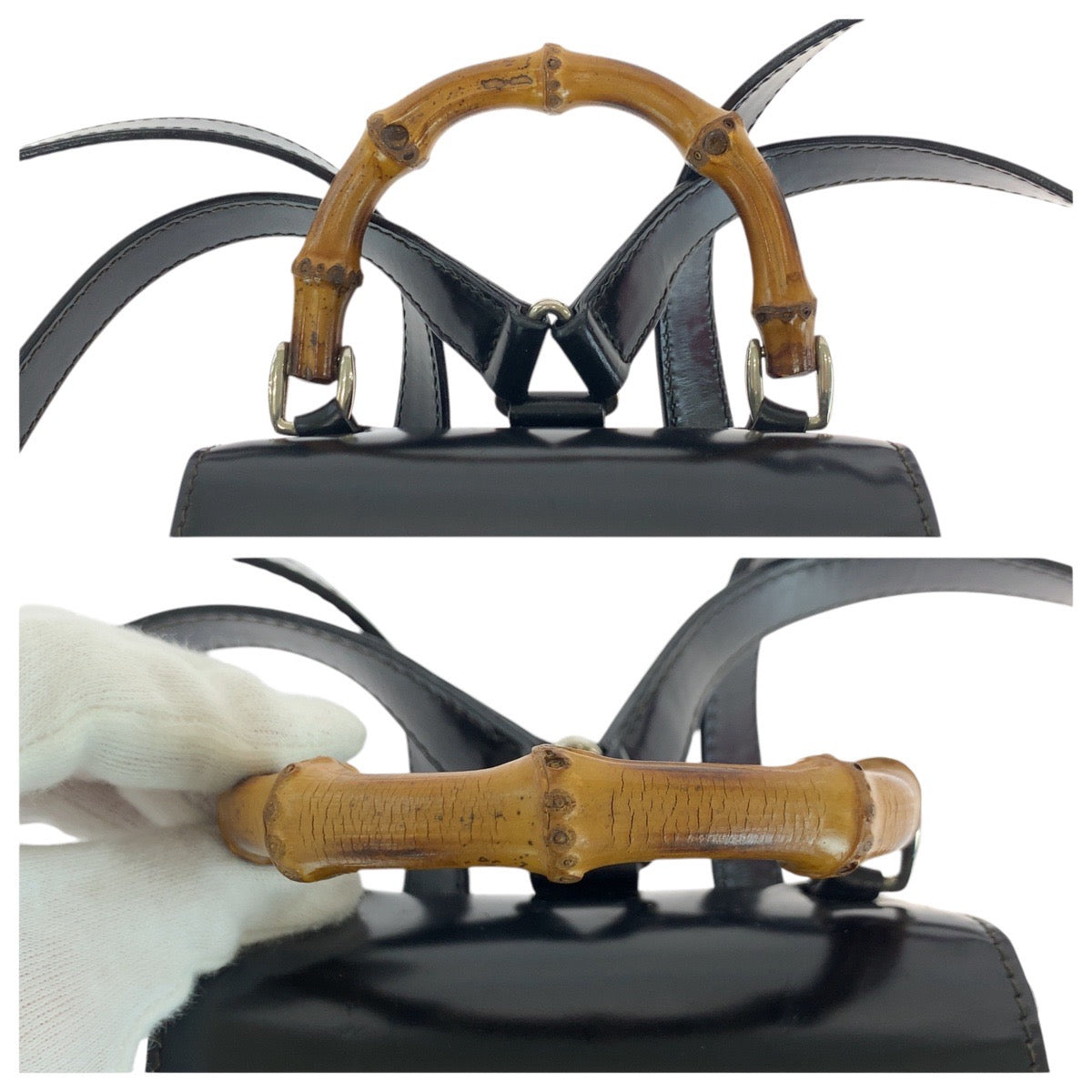 Gucci Bamboo Leather Backpack