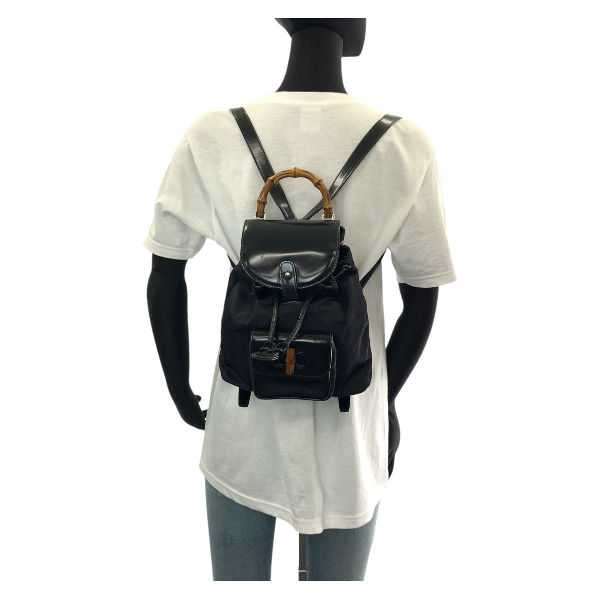 Gucci Bamboo Leather Backpack