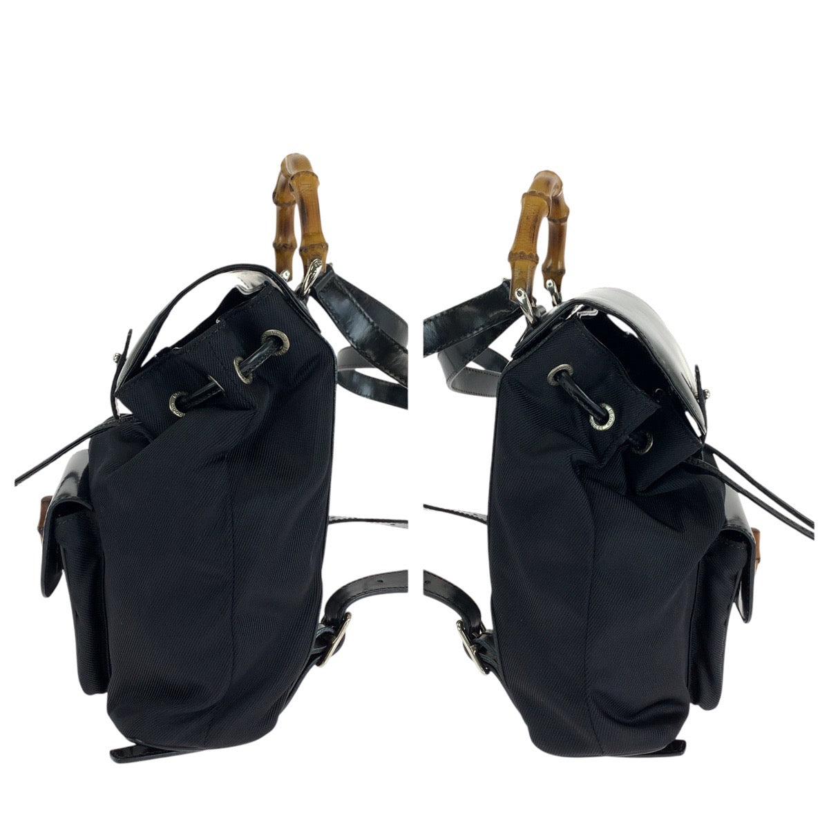 Gucci Bamboo Leather Backpack