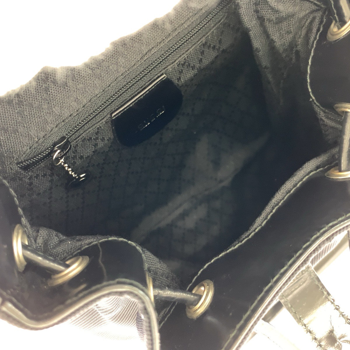 Gucci Bamboo Leather Backpack