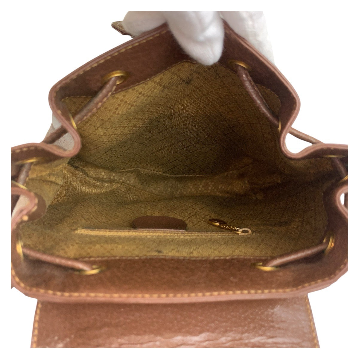 Gucci Bamboo Leather Backpack