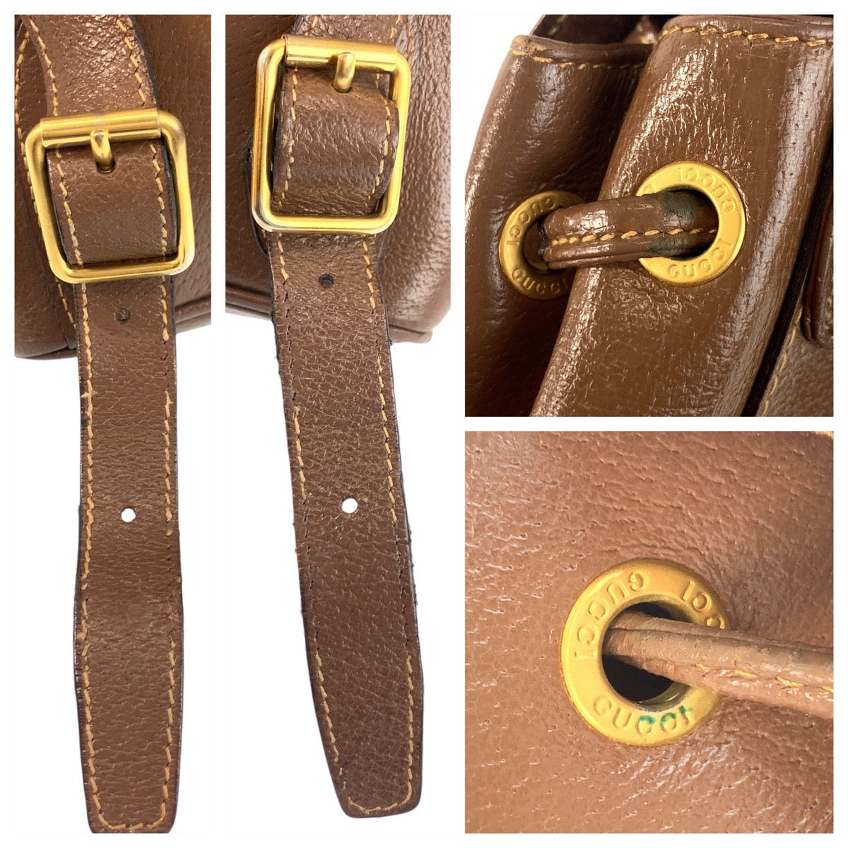 Gucci Bamboo Leather Backpack