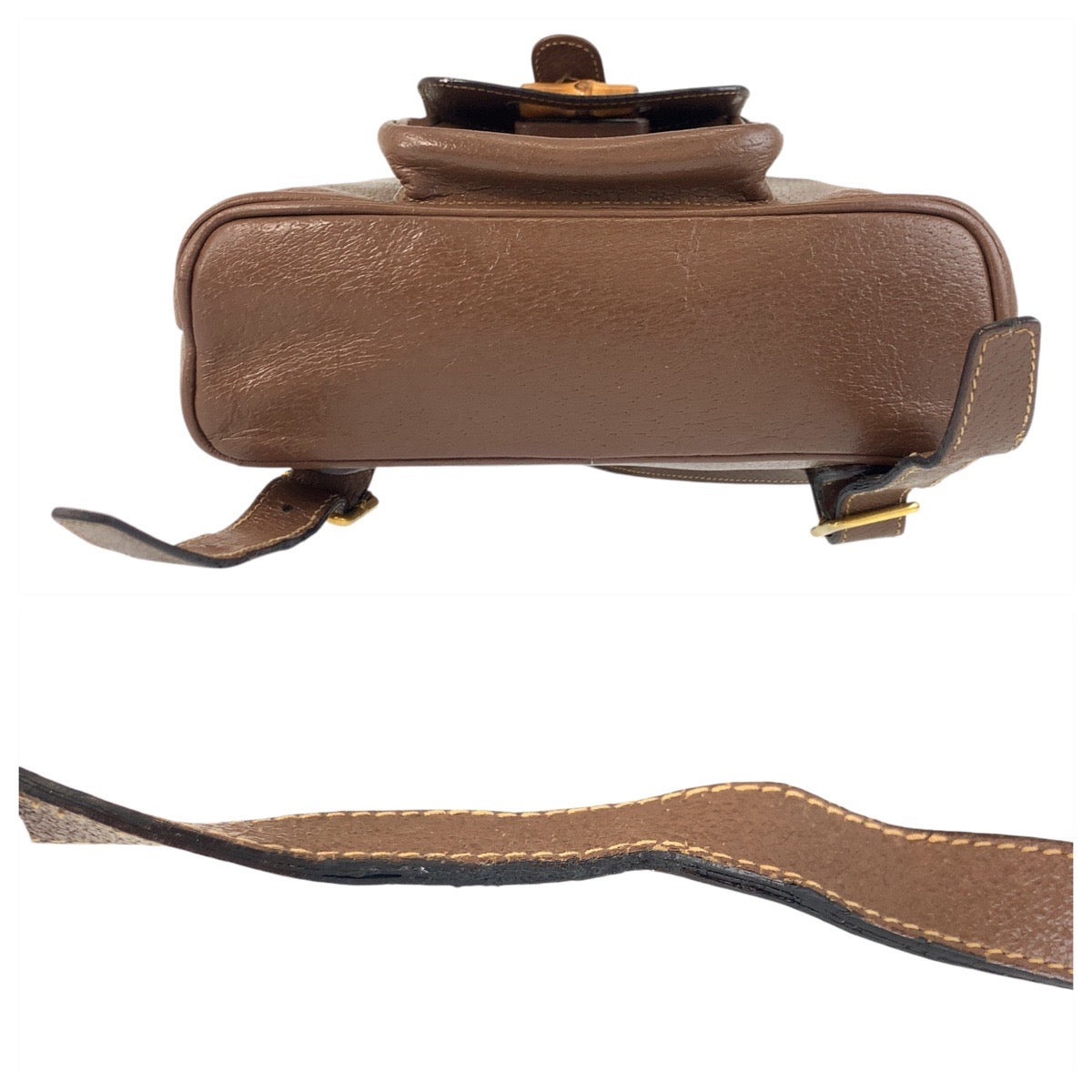 Gucci Bamboo Leather Backpack