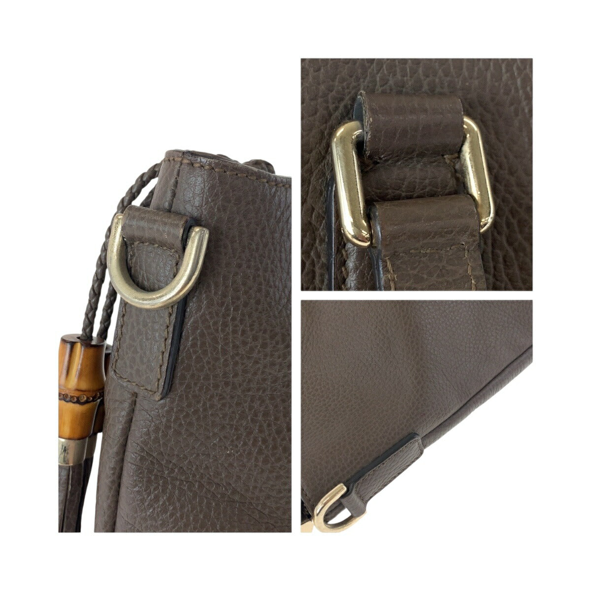 Gucci Bamboo Leather 2way Bag