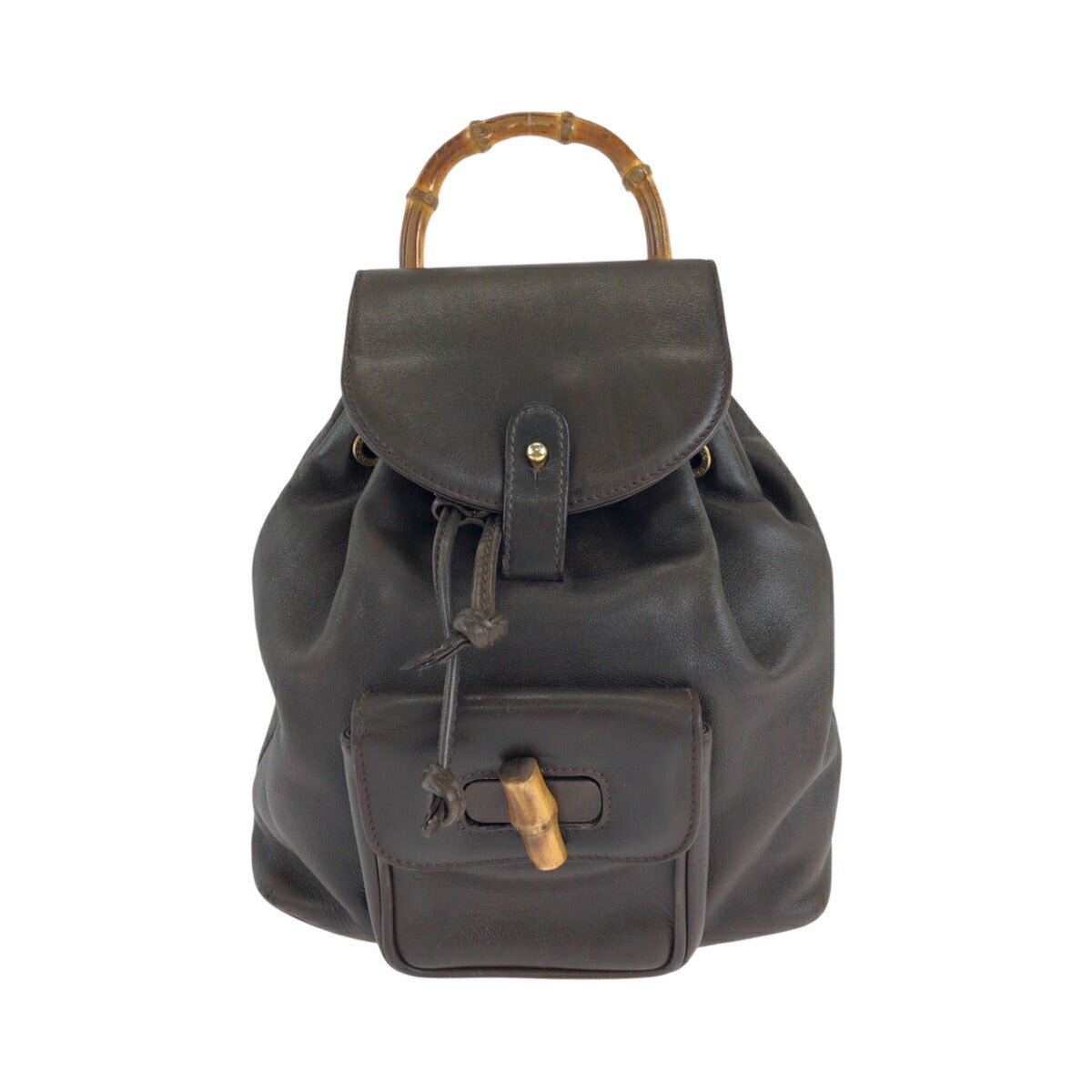 Gucci Bamboo Leather Backpack